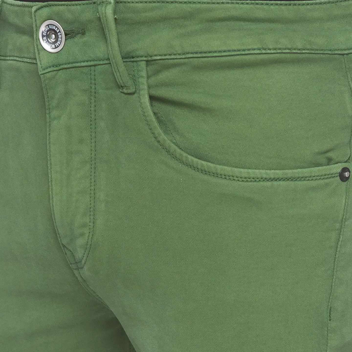 Green Cropped Fit Men's Denims by Being Human Clothing - Image 5