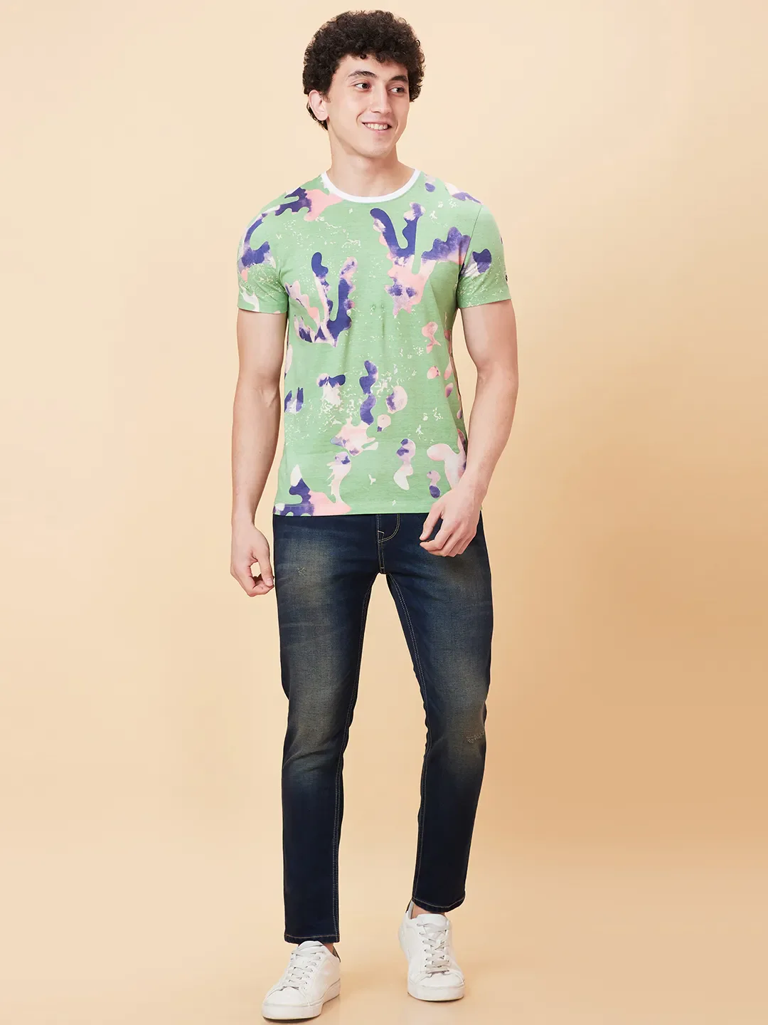 Blue Cropped fit Men's Denims by Being Human Clothing - Image 2