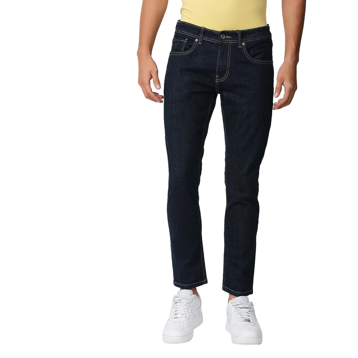 Blue Cropped Fit Men's Denims by Being Human Clothing