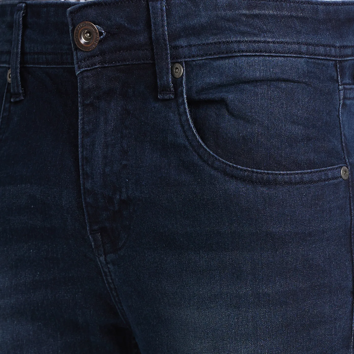Blue Cropped Fit Men's Denims by Being Human Clothing - Image 4