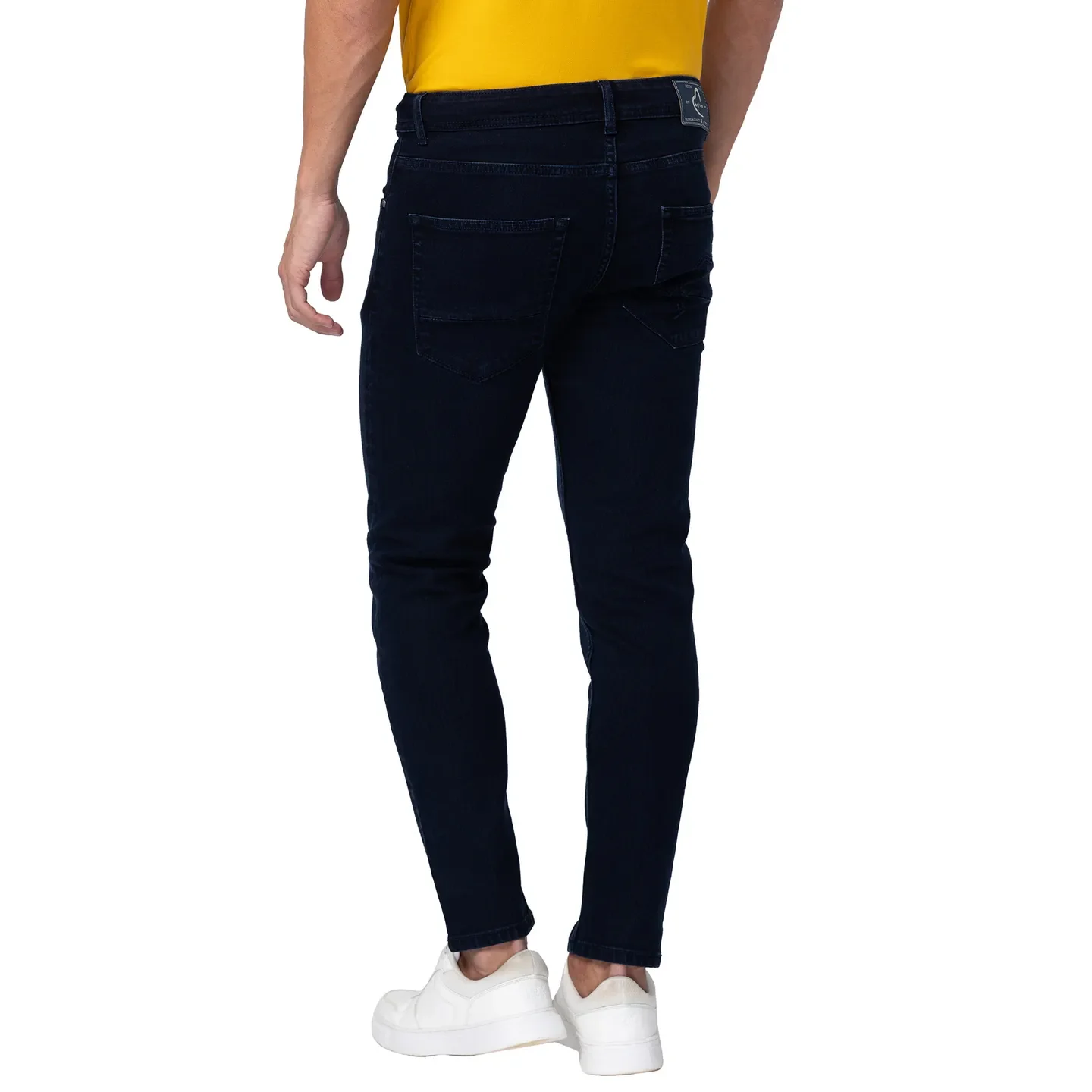 Blue Cropped Fit Men's Denims by Being Human Clothing - Image 3