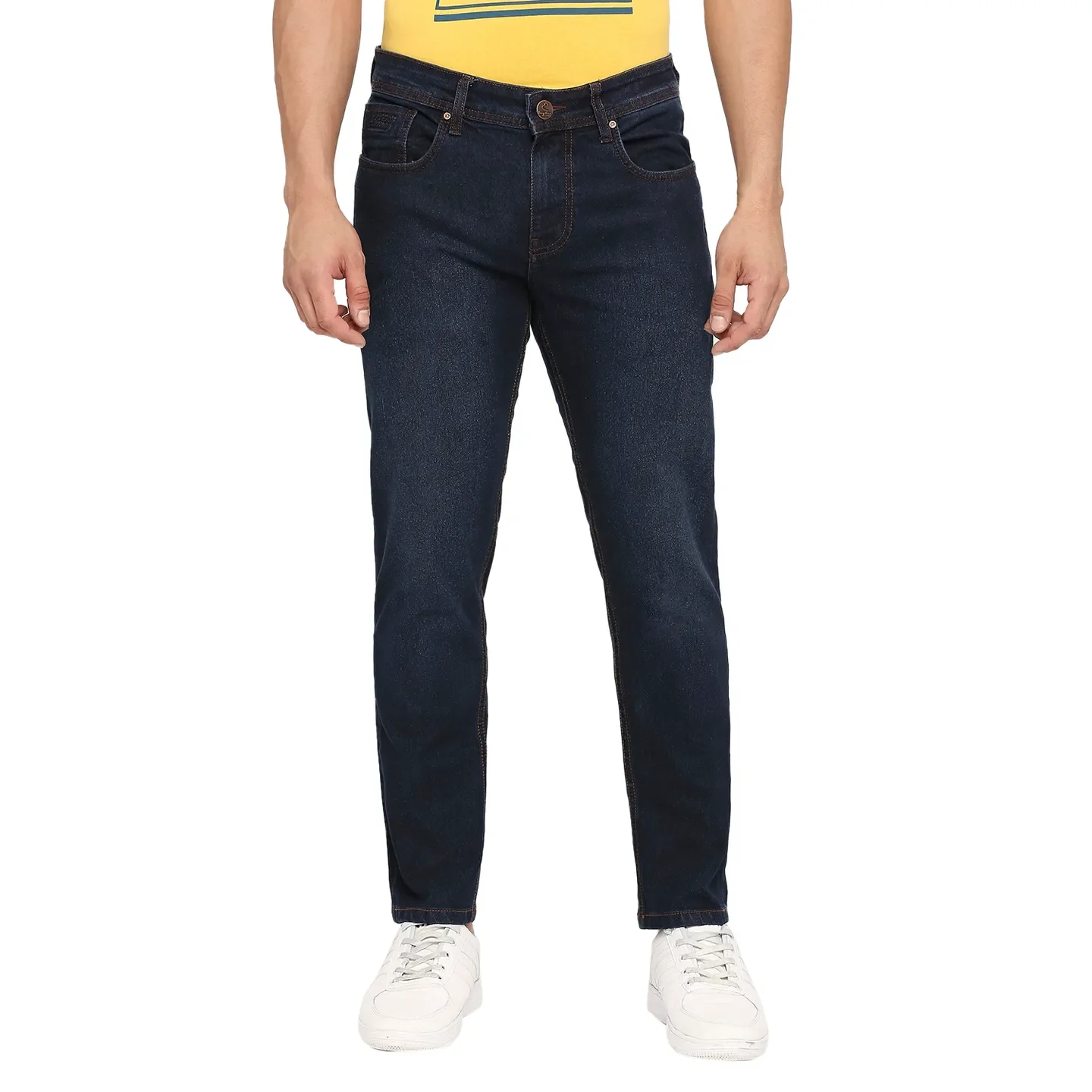 Blue Cropped Fit Men's Denims by Being Human Clothing