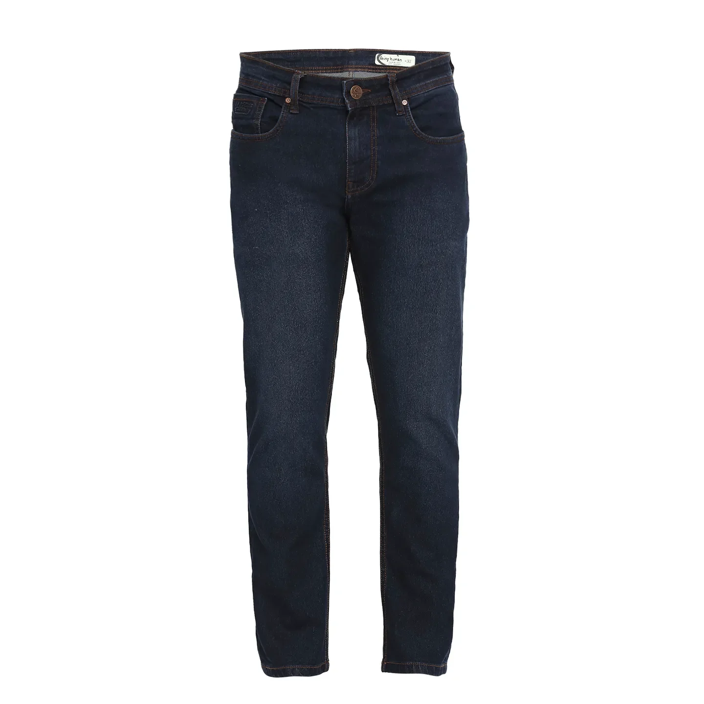 Blue Cropped Fit Men's Denims by Being Human Clothing - Image 7