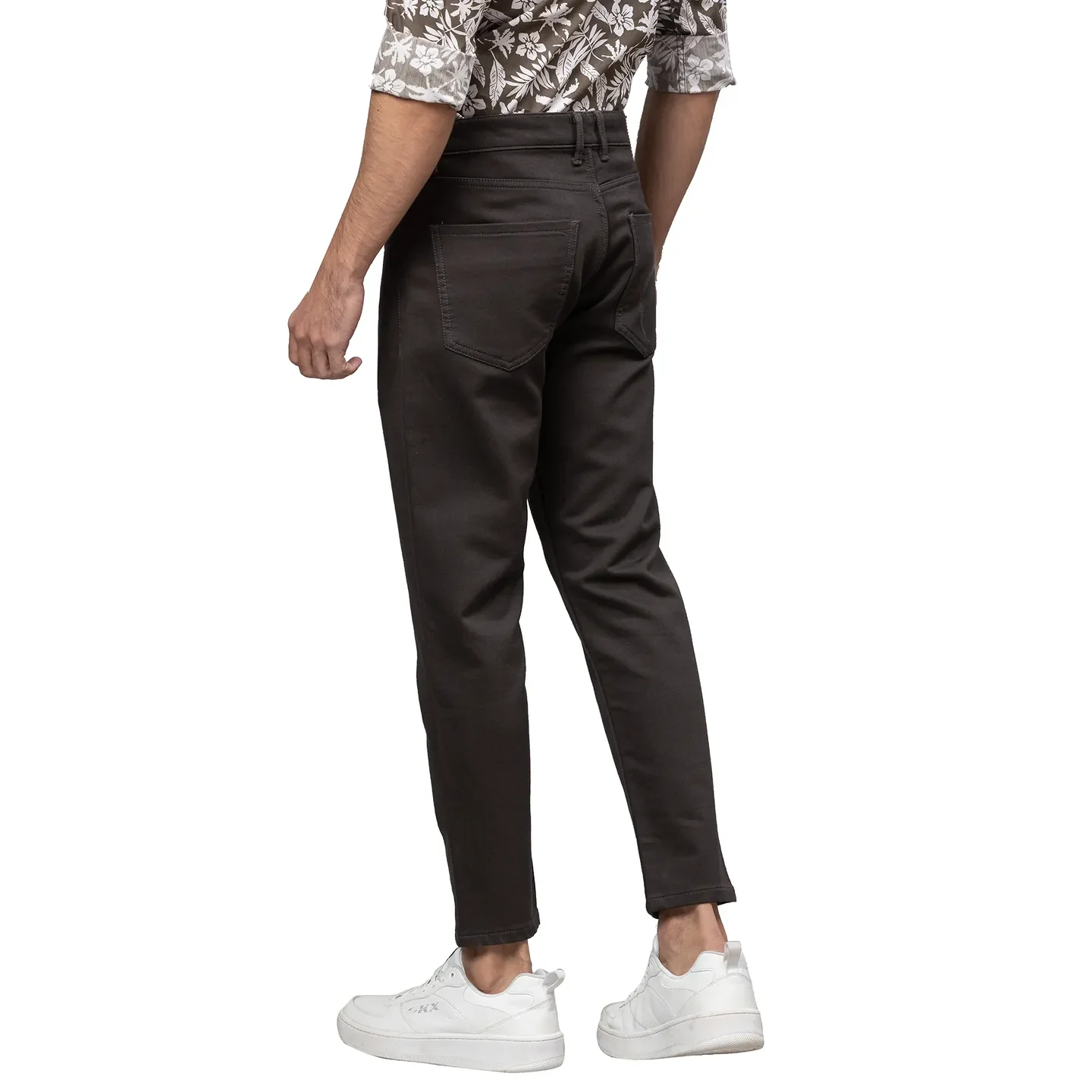 Grey Cropped Fit Men's Denims by Being Human Clothing - Image 3