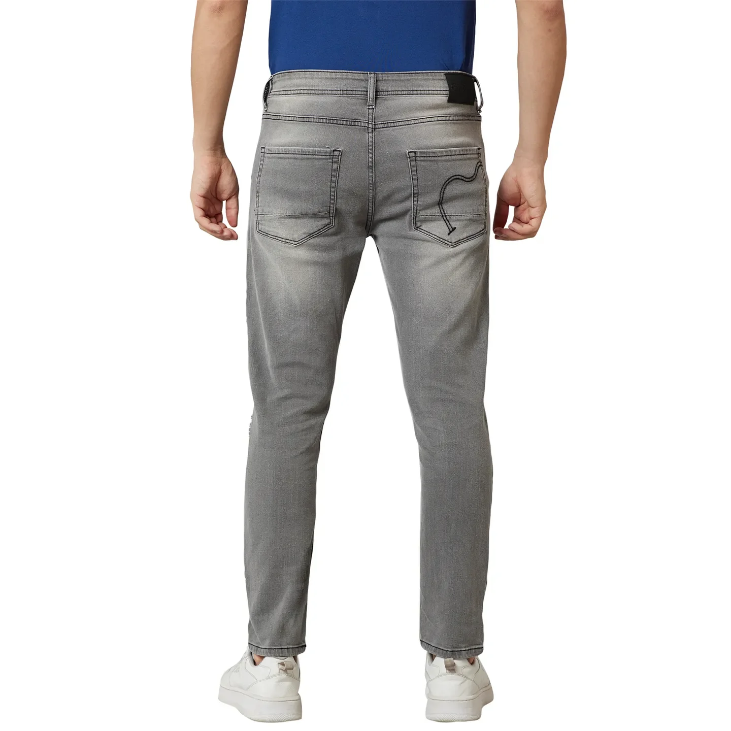 Grey Cropped Fit Men's Denims by Being Human Clothing - Image 2