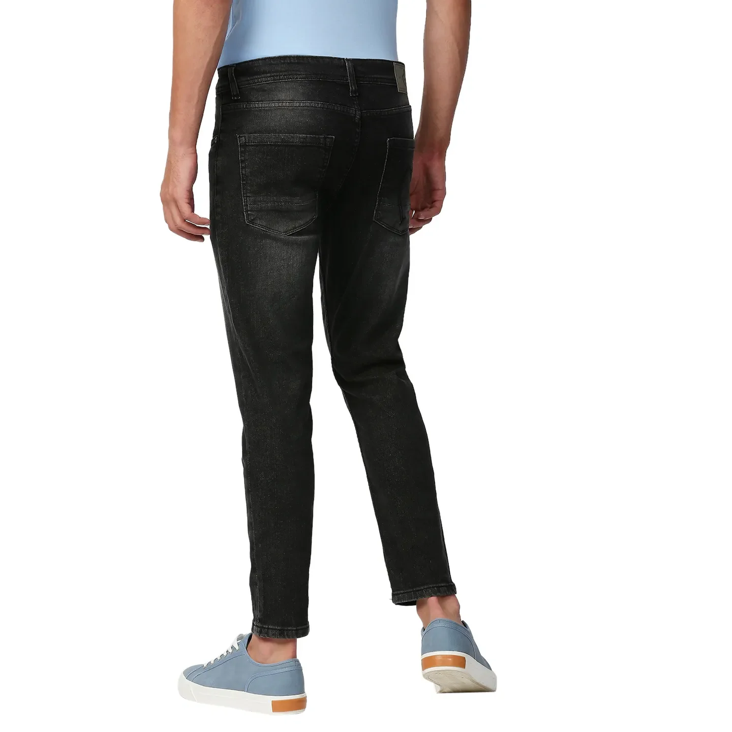 Grey Cropped Fit Men's Denims by Being Human Clothing - Image 4