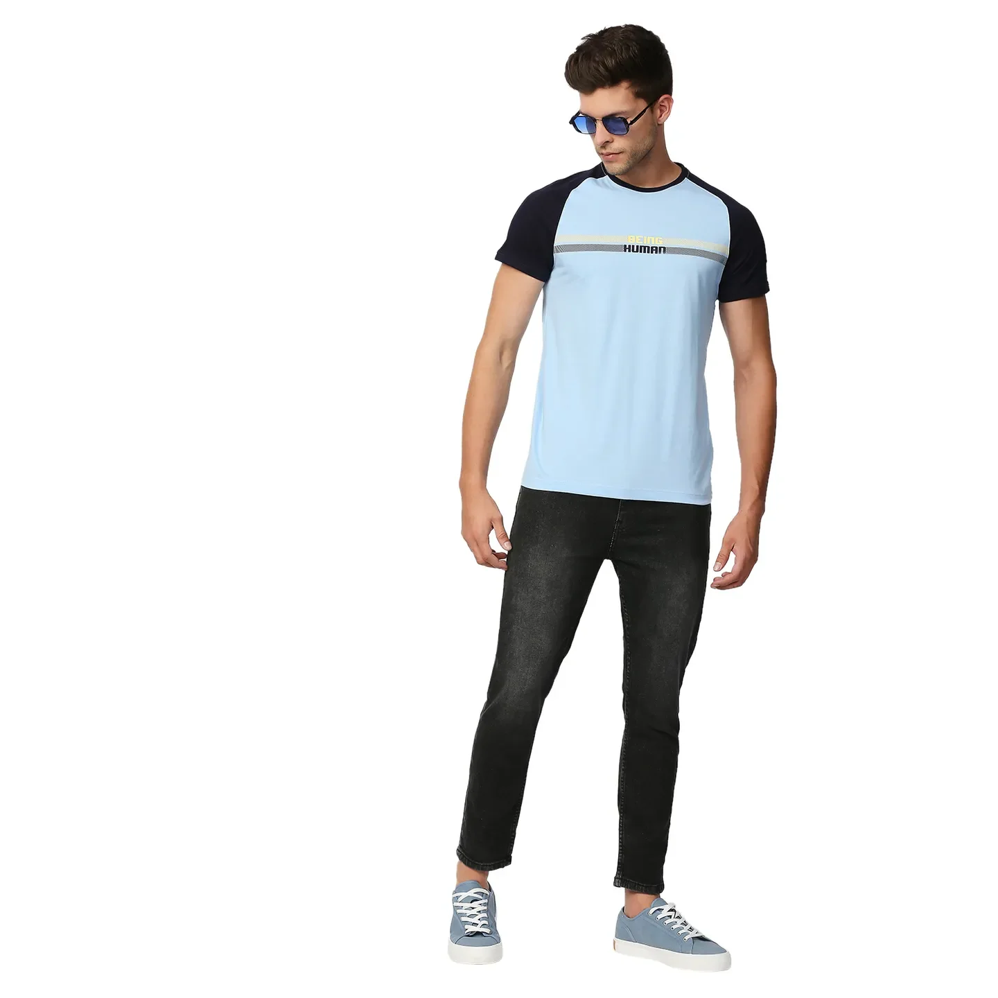 Grey Cropped Fit Men's Denims by Being Human Clothing - Image 6
