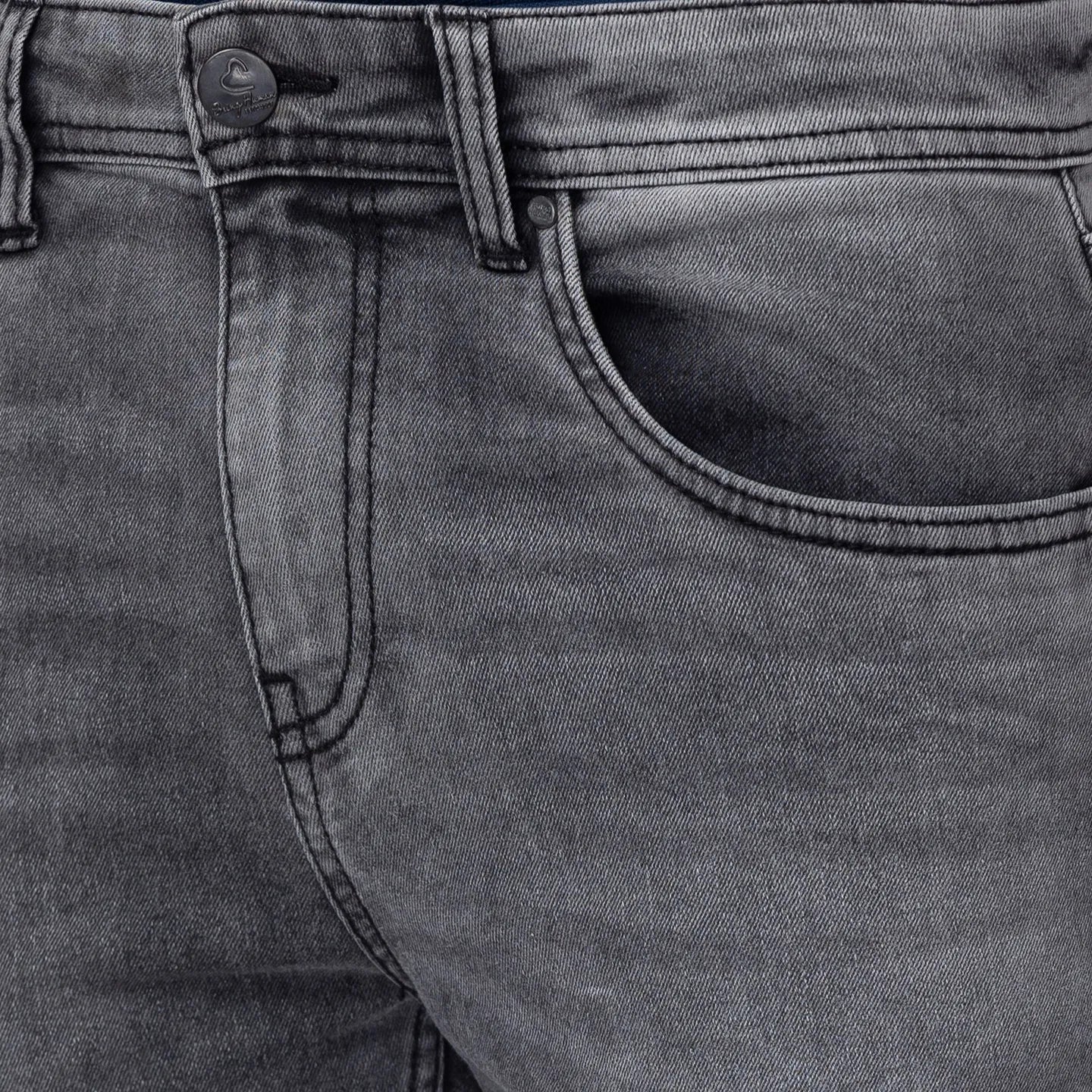 Grey Cropped Fit Men's Denims by Being Human Clothing - Image 4