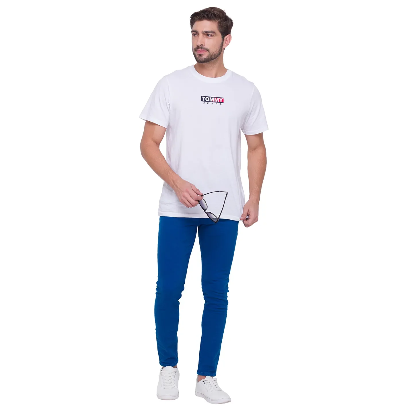Blue Cropped Fit Men's Denims by Being Human Clothing - Image 5