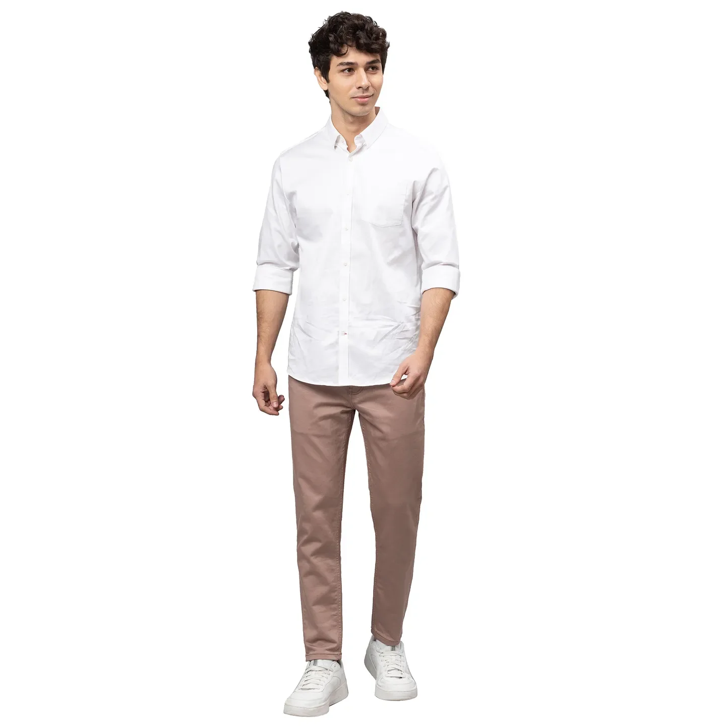 Mauve Boot Cut Fit Denims For Men By Being Human Clothing - Image 2