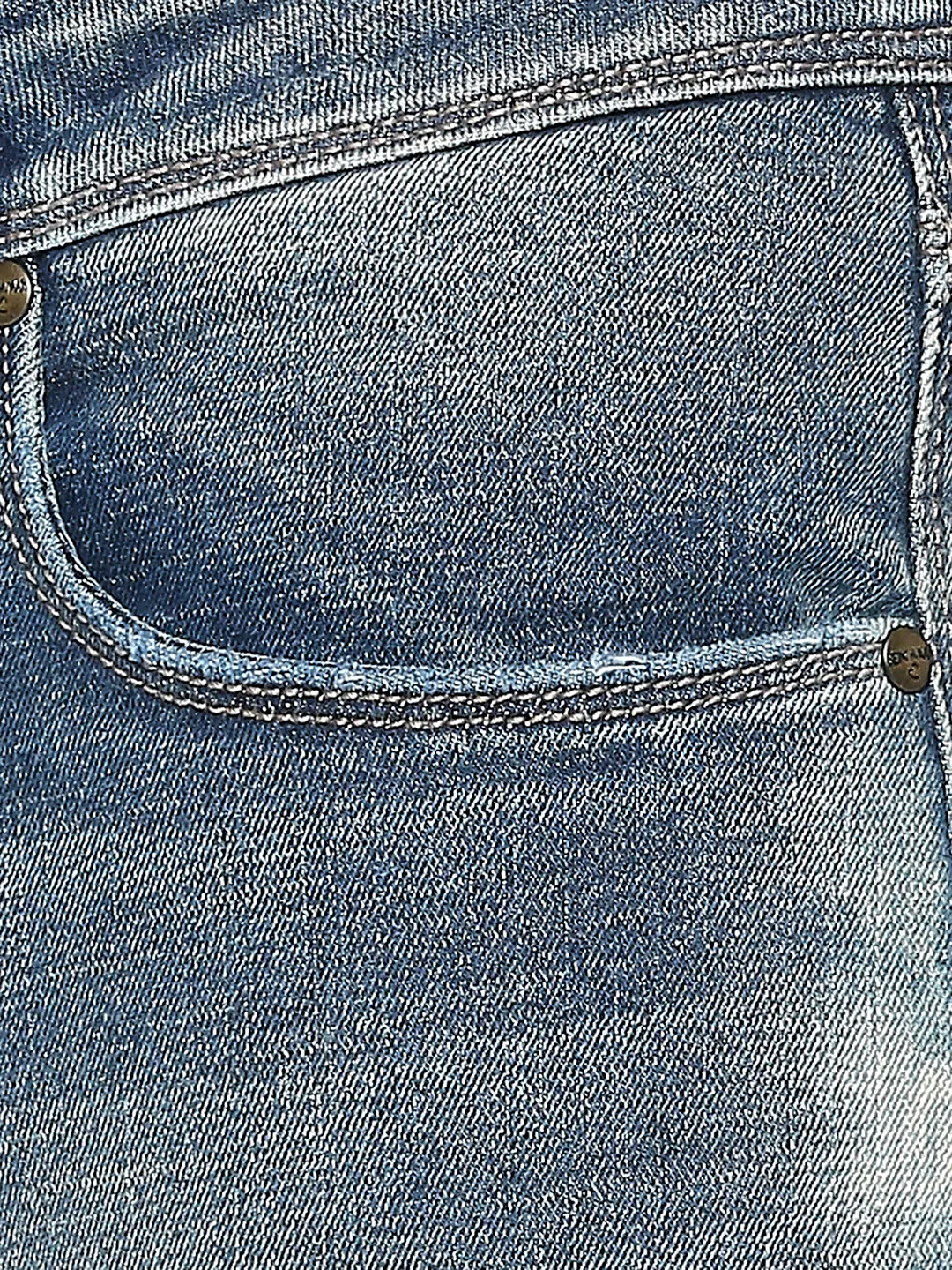Blue Cropped Fit Men's Denims by Being Human Clothing - Image 5