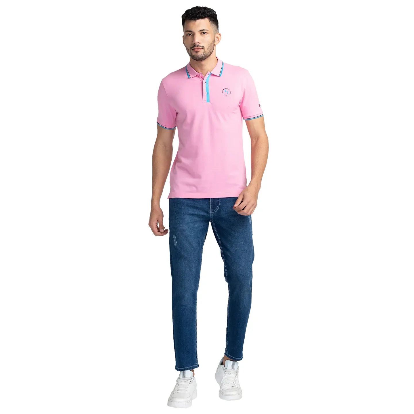 Blue Cropped Fit Men's Denims by Being Human Clothing - Image 2
