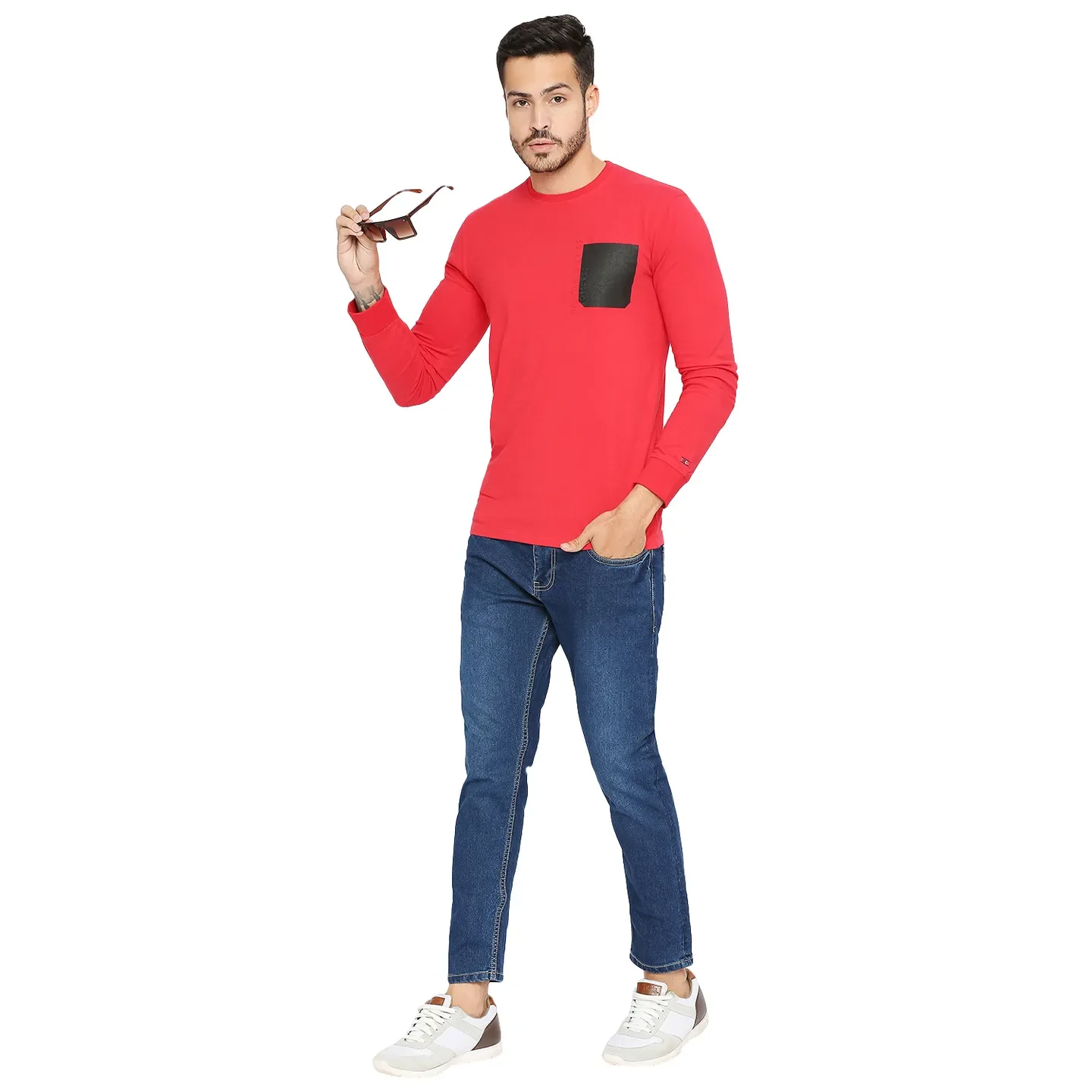 Blue Cropped Fit Men's Denims by Being Human Clothing - Image 6