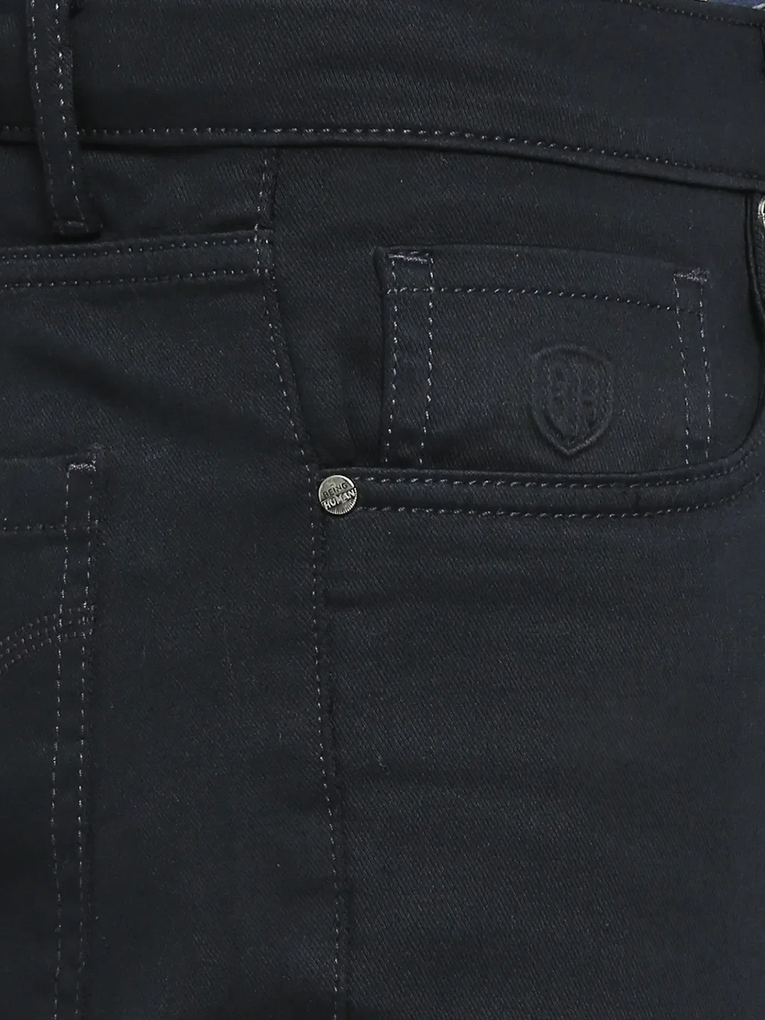 Blue Cropped Fit Men's Denims by Being Human Clothing - Image 5