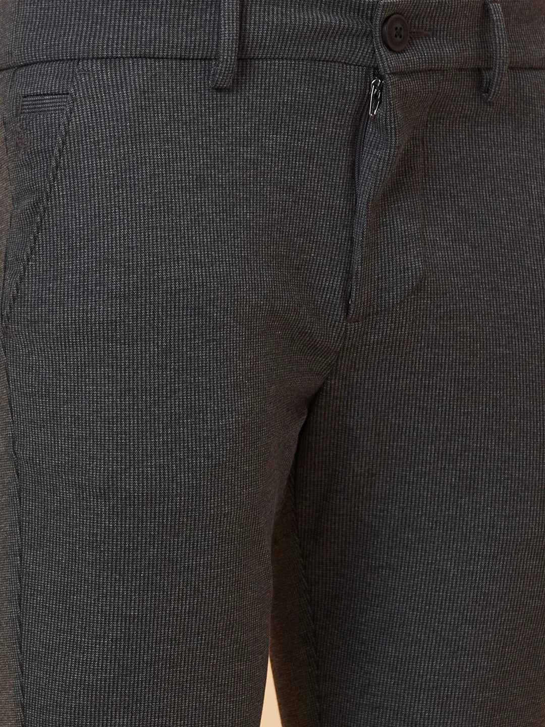 Black Cropped Fit Chinos For Men By Being Human Clothing - Image 5