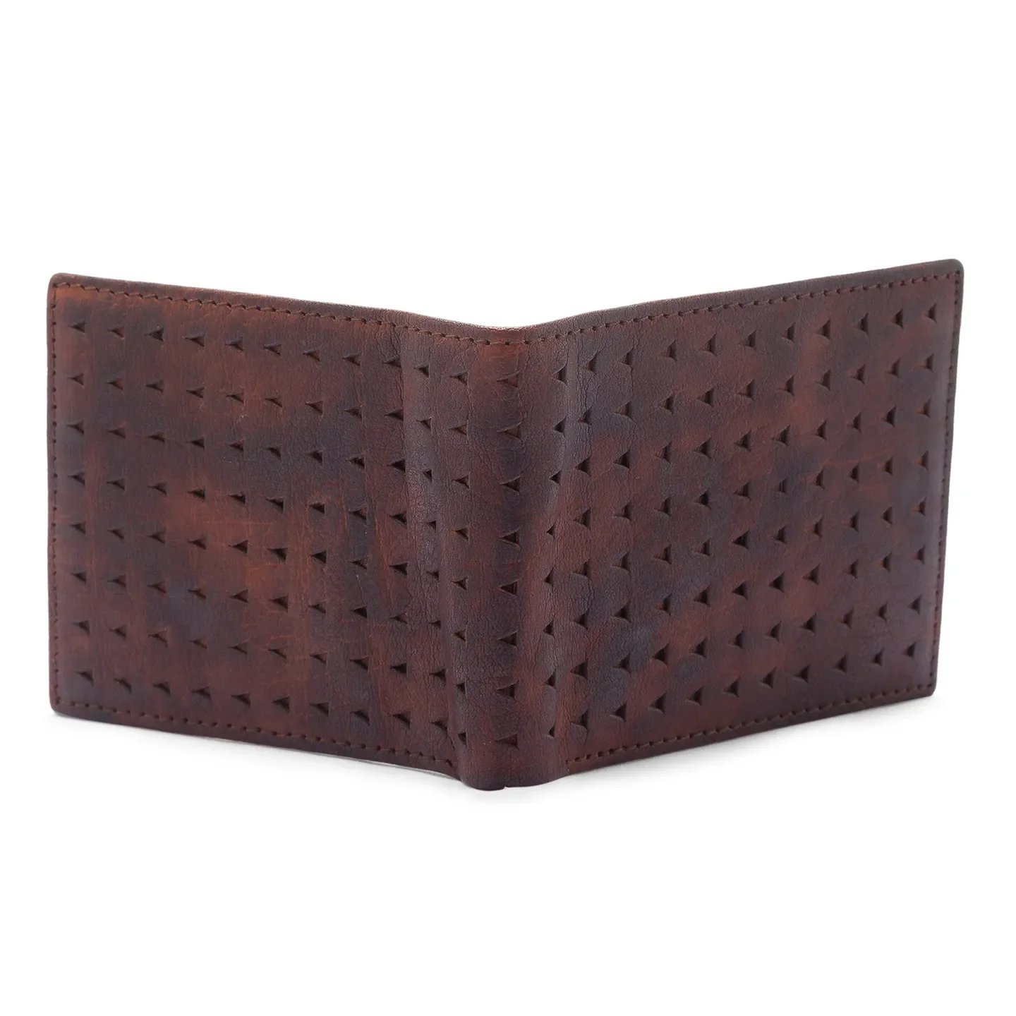 Dark Brown Leather Men's Wallet by Being Human Clothing - Image 5