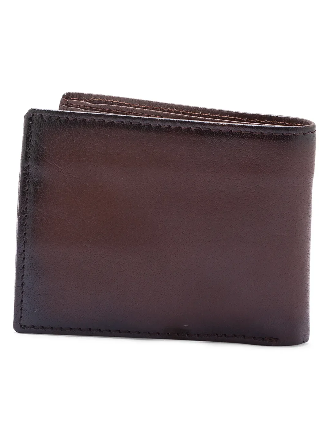 Dark Brown Leather Men's Wallet by Being Human Clothing - Image 2