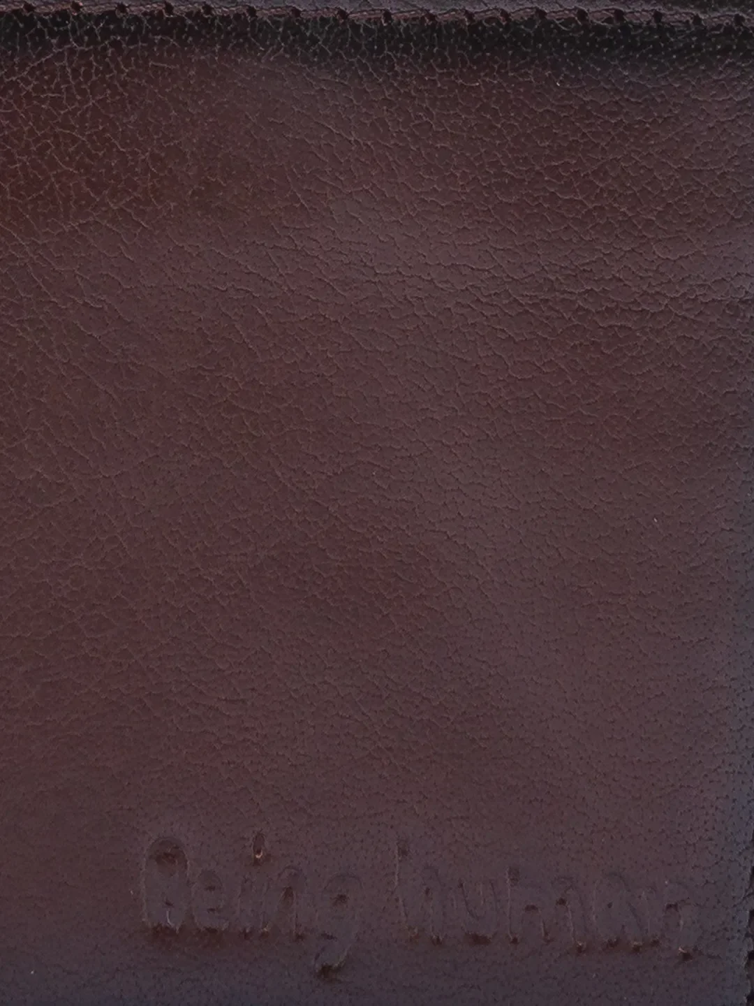 Dark Brown Leather Men's Wallet by Being Human Clothing - Image 5