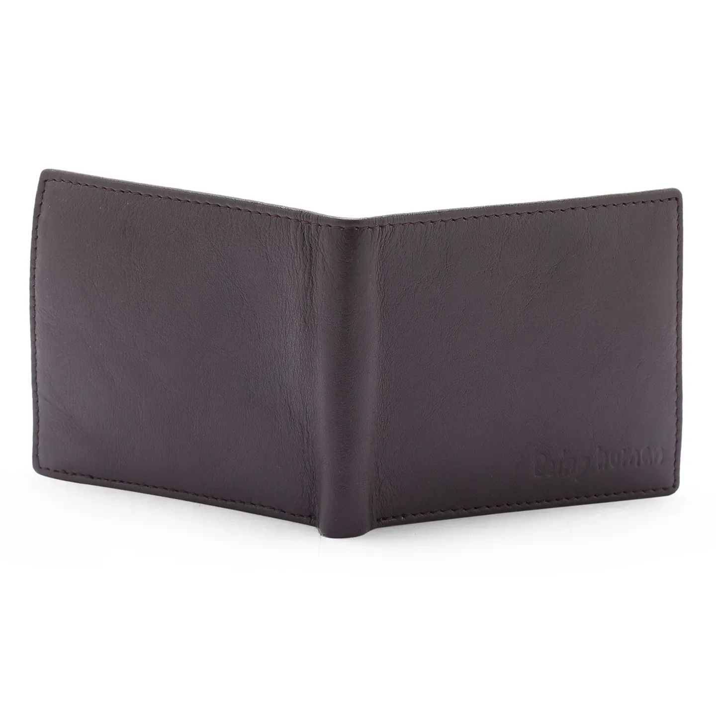 Dark  Brown Leather Men's Wallet by Being Human Clothing - Image 4