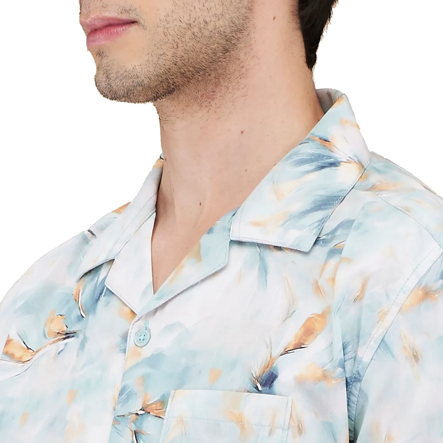 Sea Green Easy Fit Regular Collar Men's Shirt by Being Human Clothing - Image 5