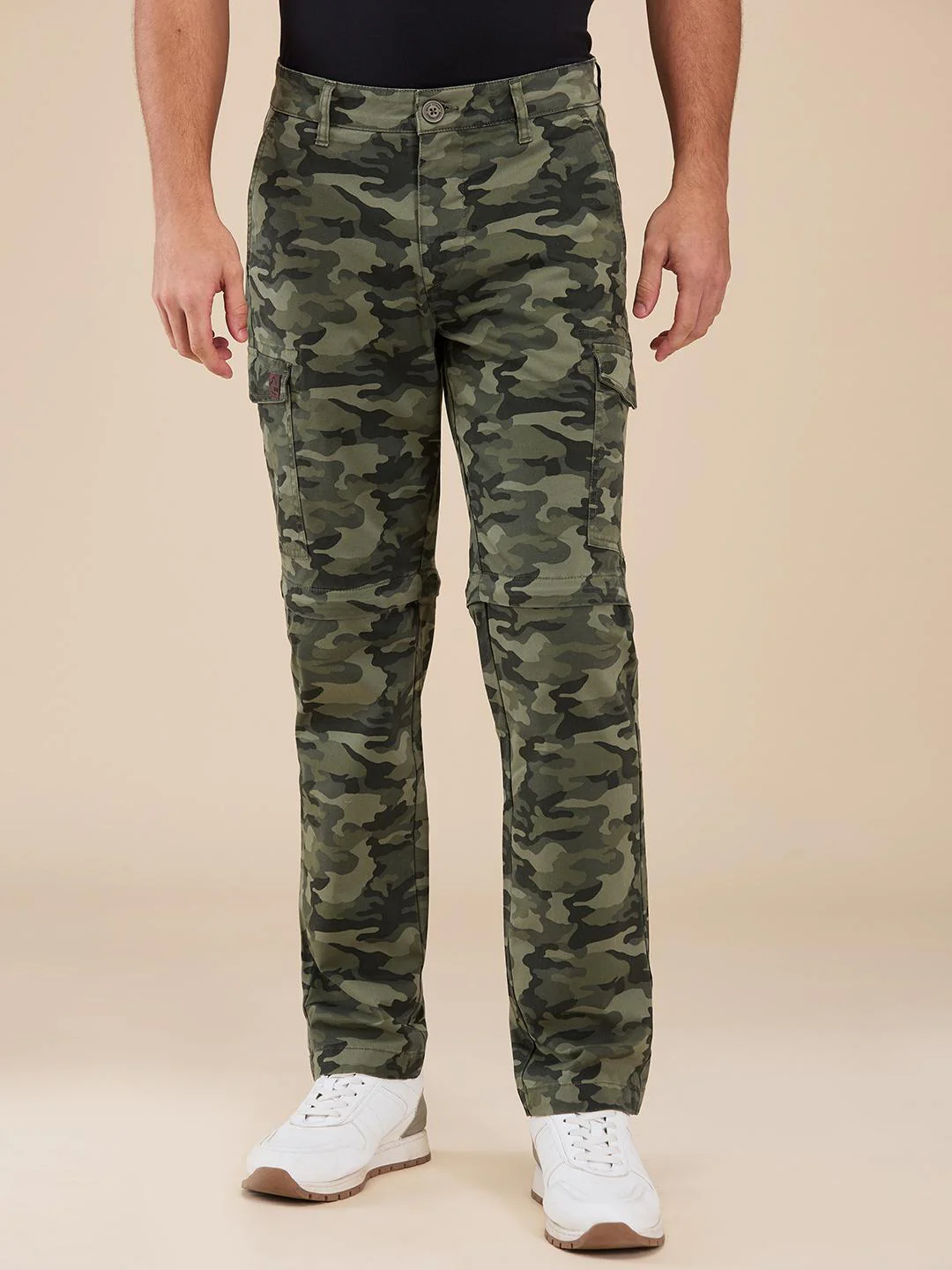 Olive Easy Fit Cargo For Men By Being Human Clothing