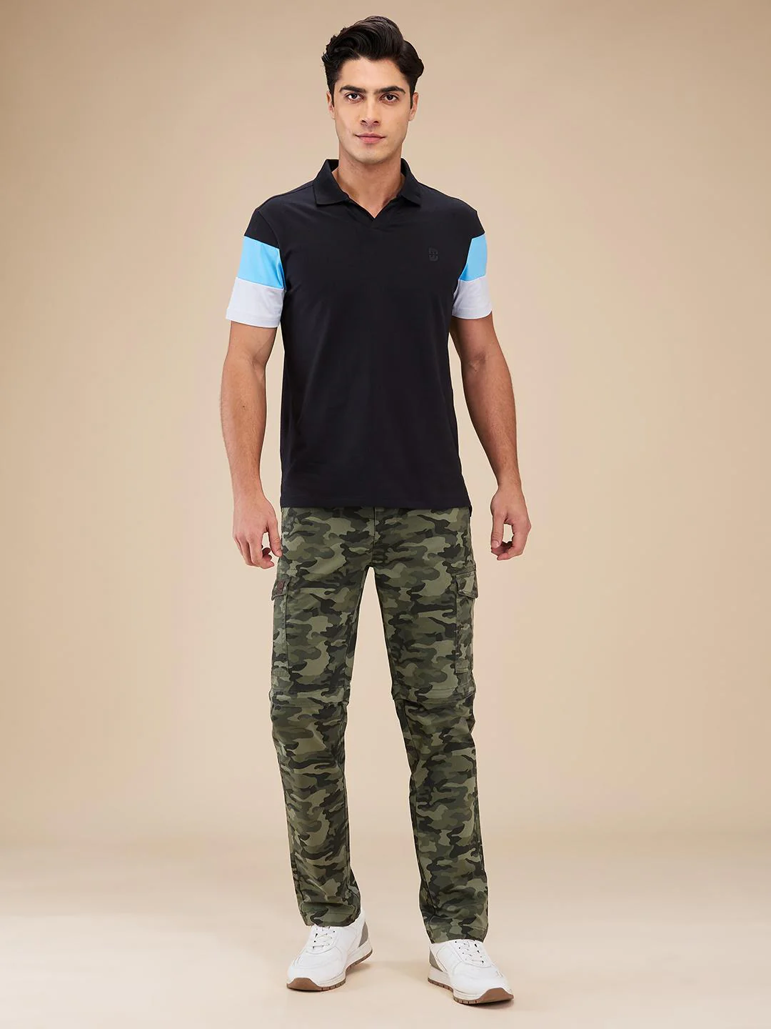 Olive Easy Fit Cargo For Men By Being Human Clothing - Image 5