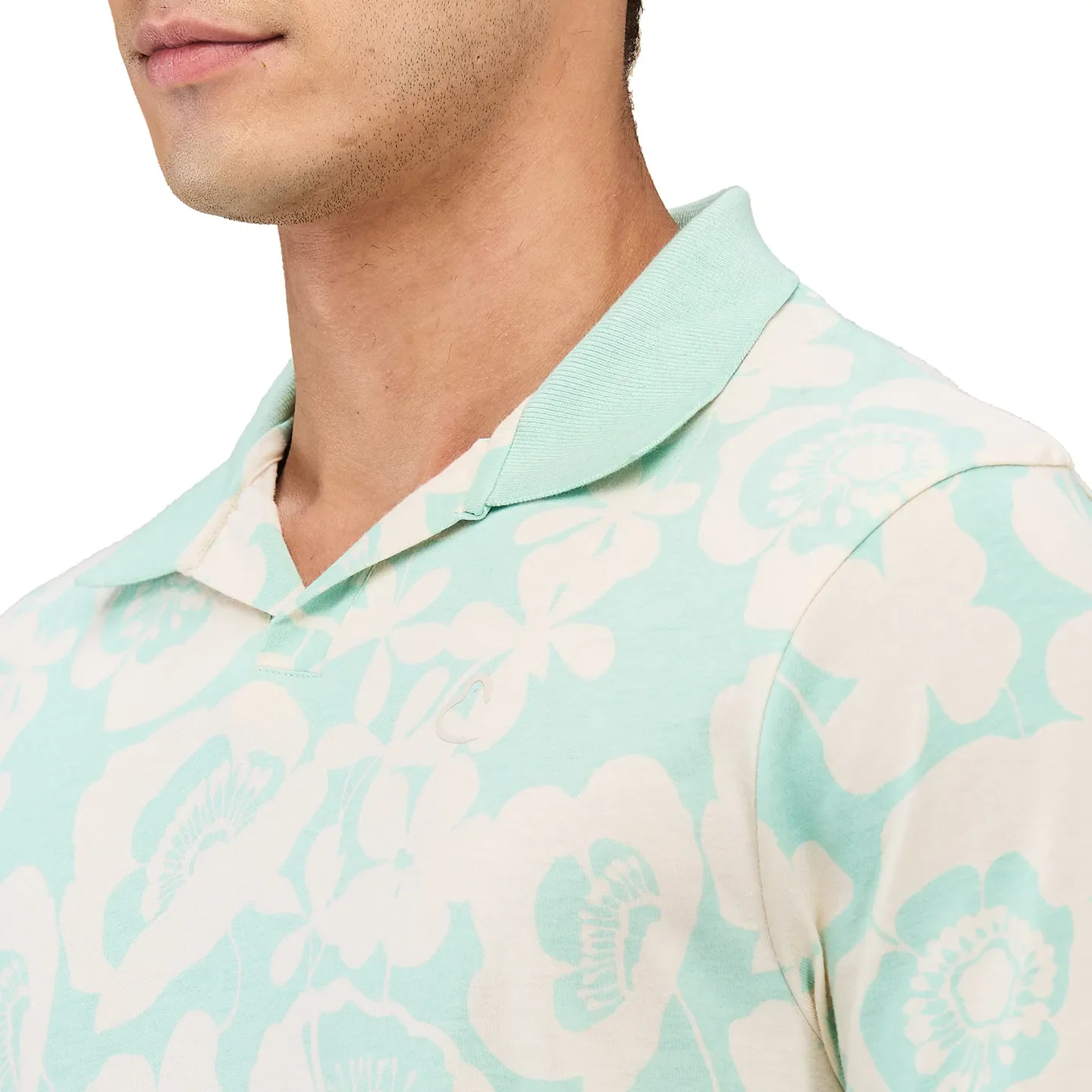 Mint Easy Fit Men's Polo T-shirt by Being Human Clothing - Image 5
