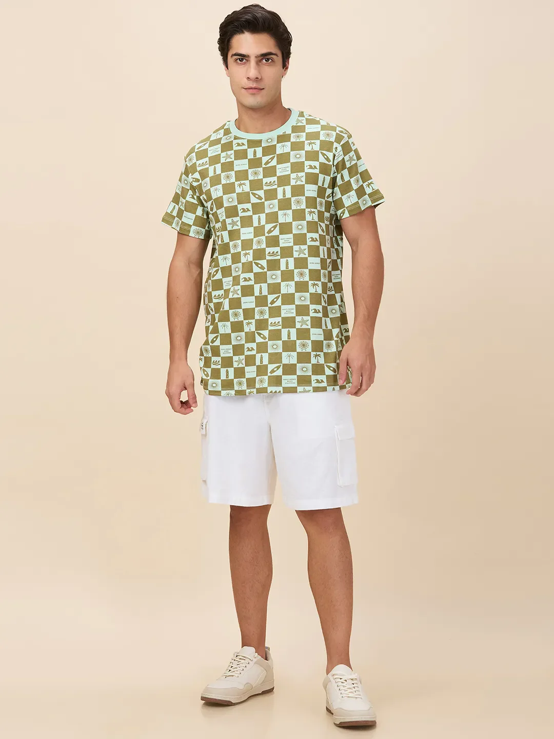 Mint Easy Fit Round Neck Men's T-Shirt by Being Human Clothing - Image 2