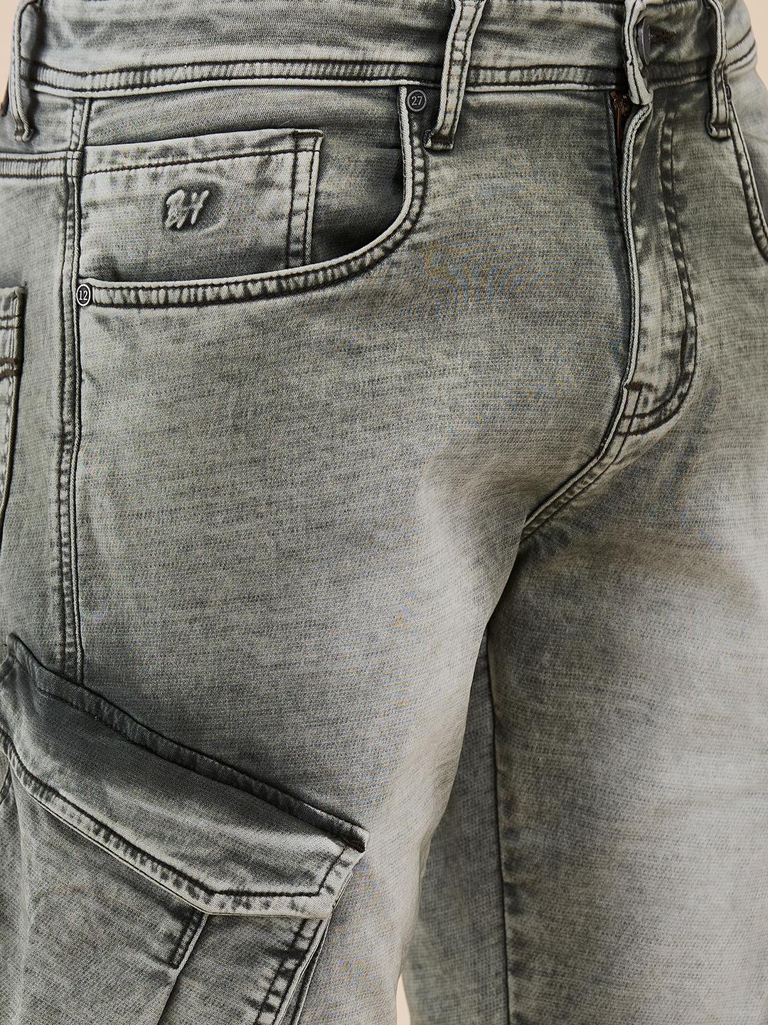 Olive Anti Fit Denims For Men By Being Human Clothing - Image 4