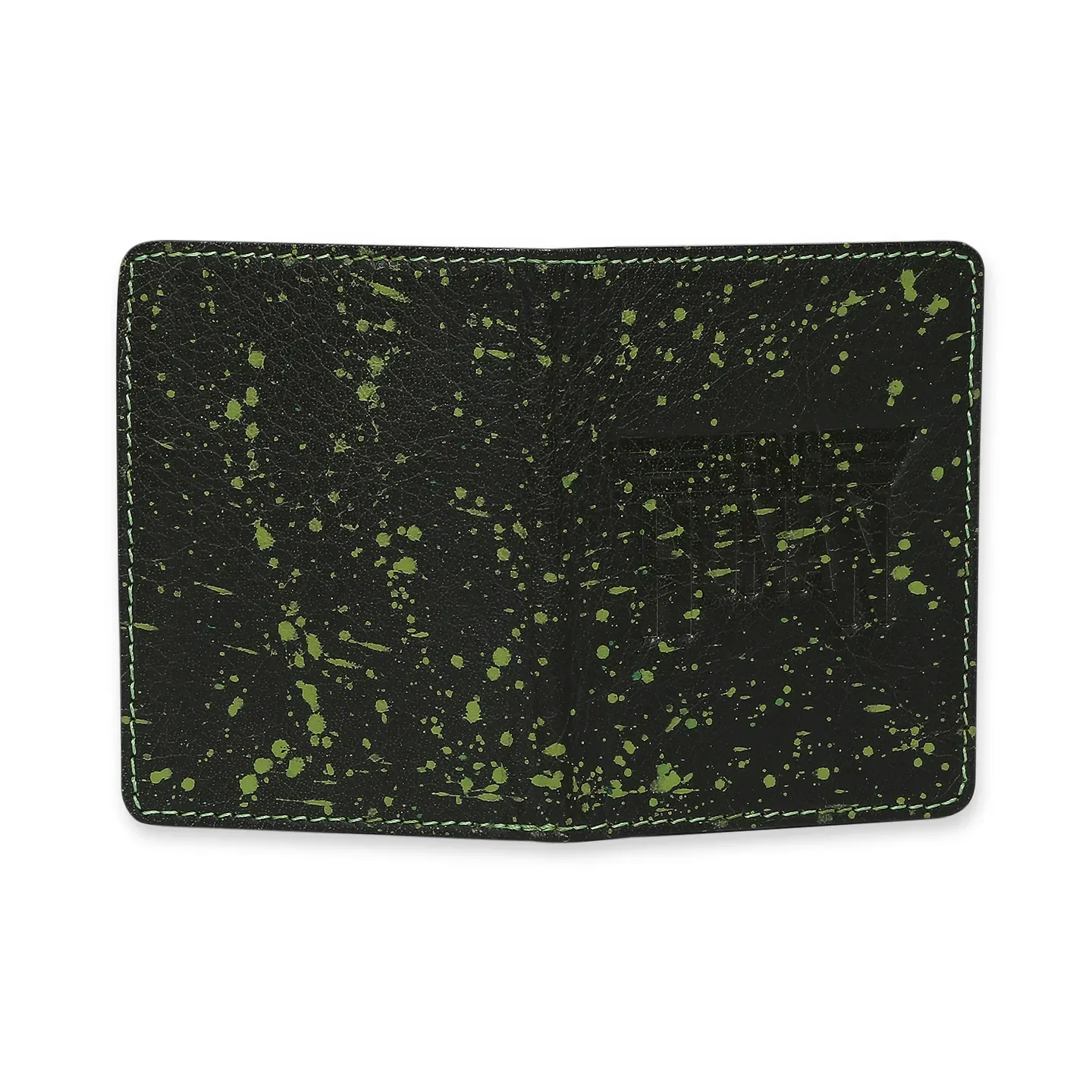 Green Leather Men's Wallet by Being Human Clothing - Image 5