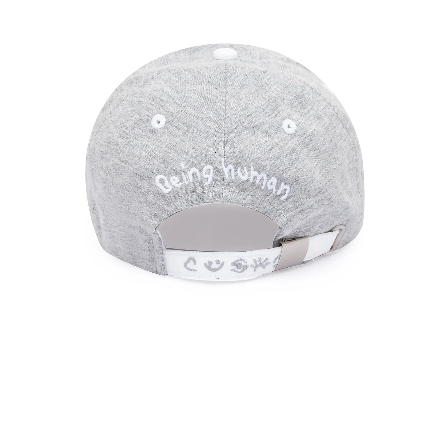 Grey Cotton Unisex Cap by Being Human Clothing - Image 4