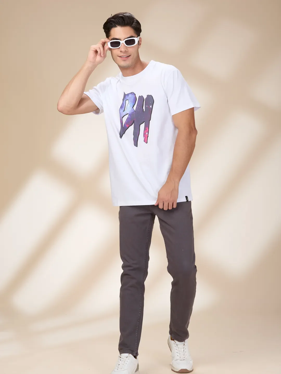 Grey Cropped Fit Denims For Men By Being Human Clothing - Image 6