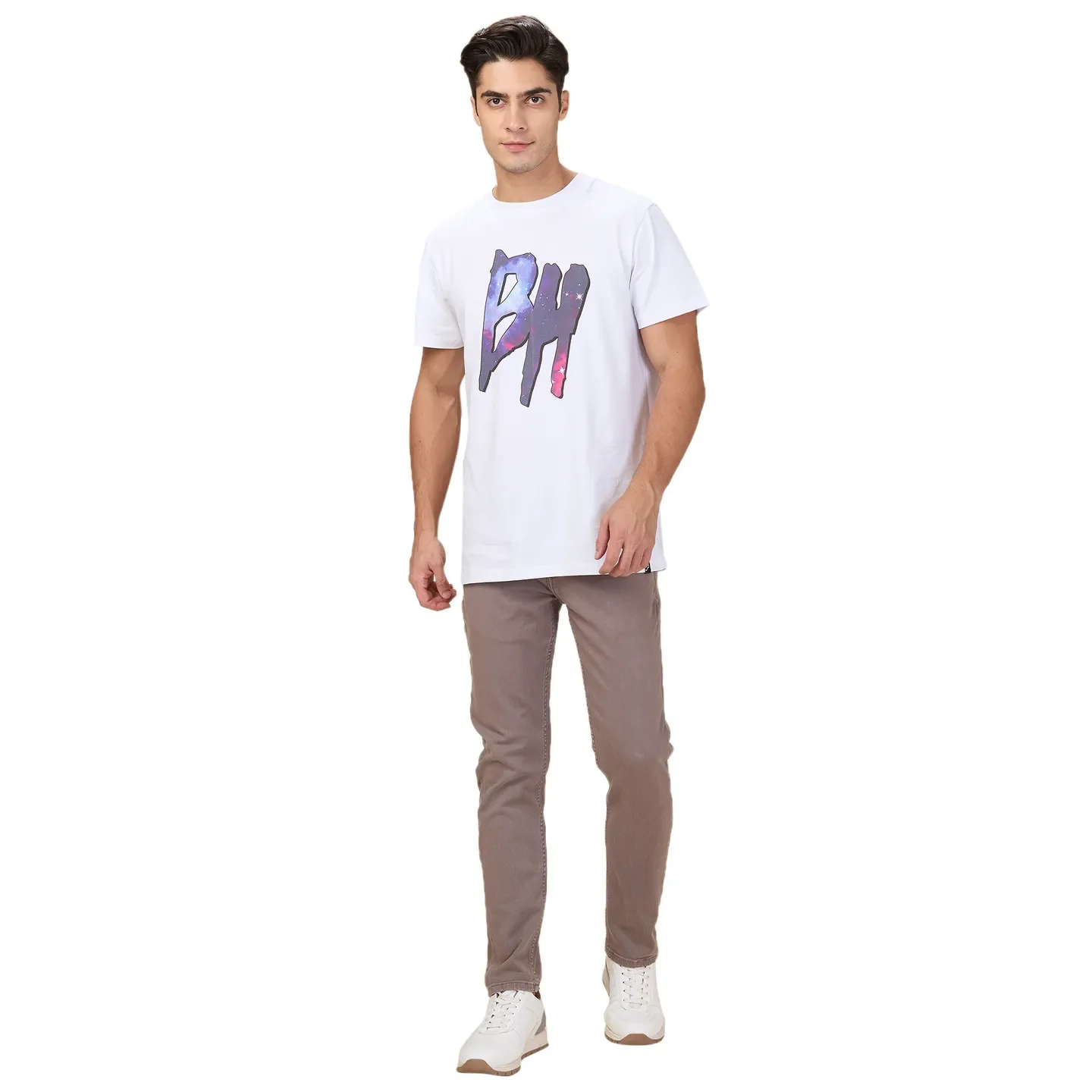 Steel Grey Cropped Fit Denims For Men By Being Human Clothing - Image 2