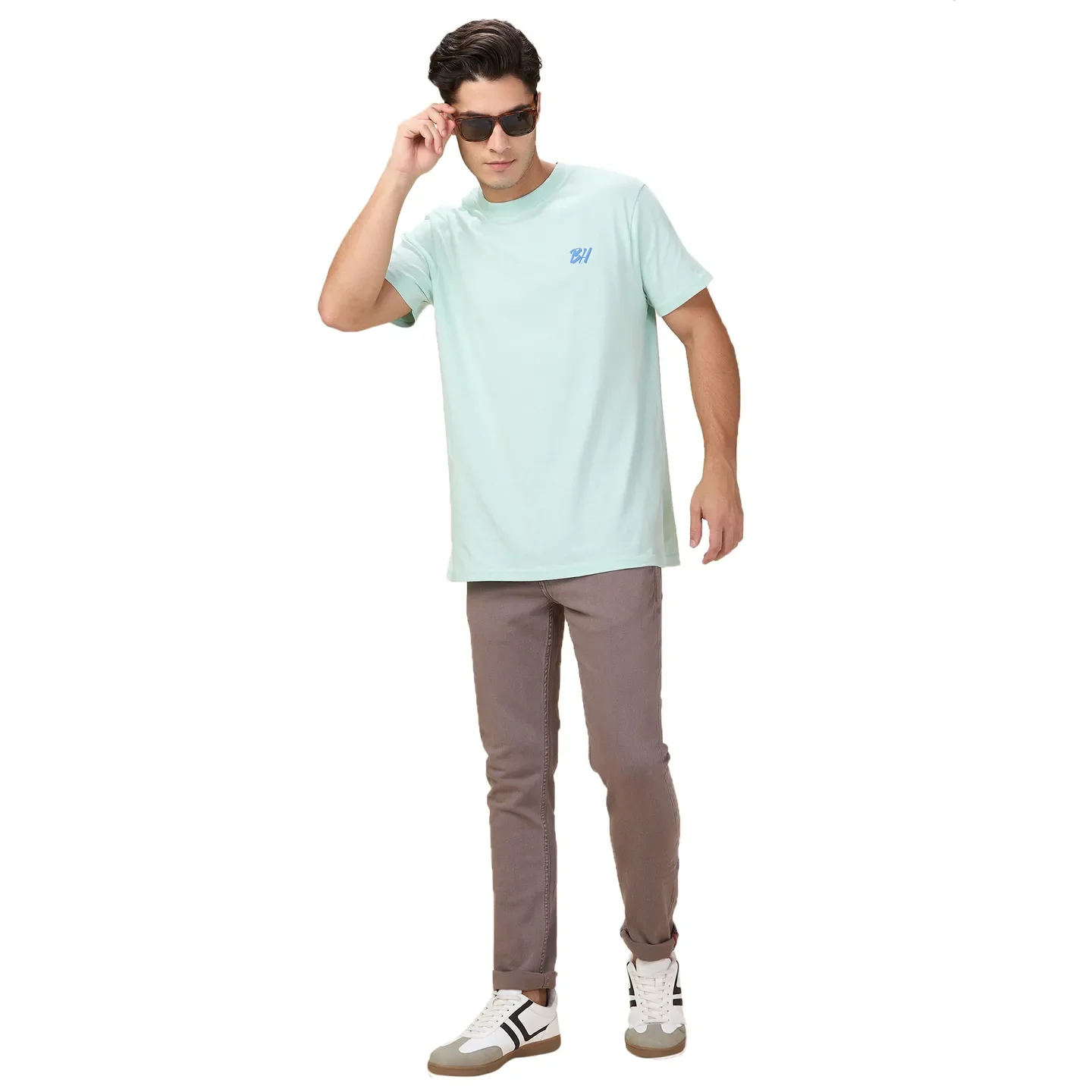 Steel Grey Skinny Fit Denims For Men By Being Human Clothing - Image 6