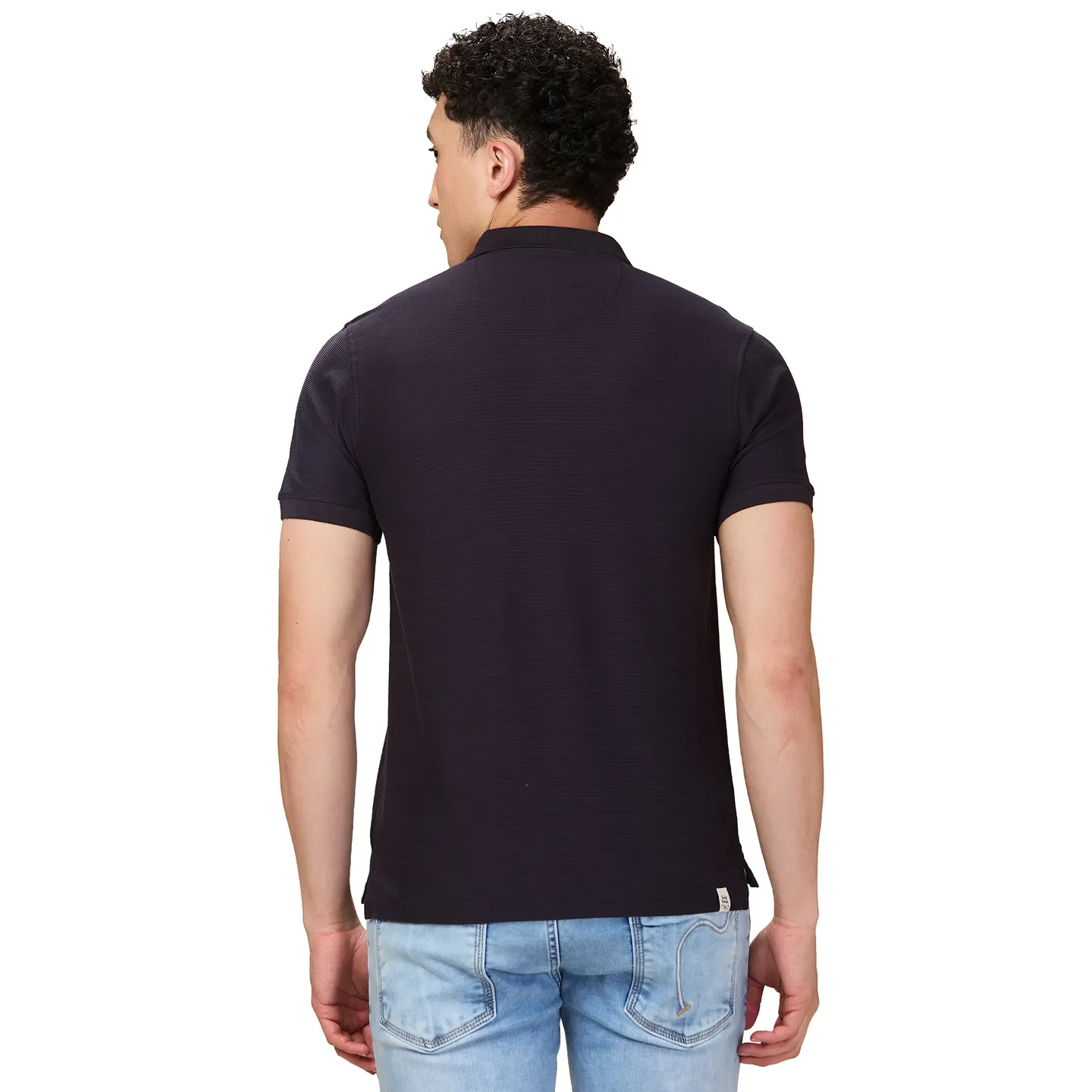 Grey Regular Fit Men's Polo T-Shirt by Being Human Clothing - Image 3