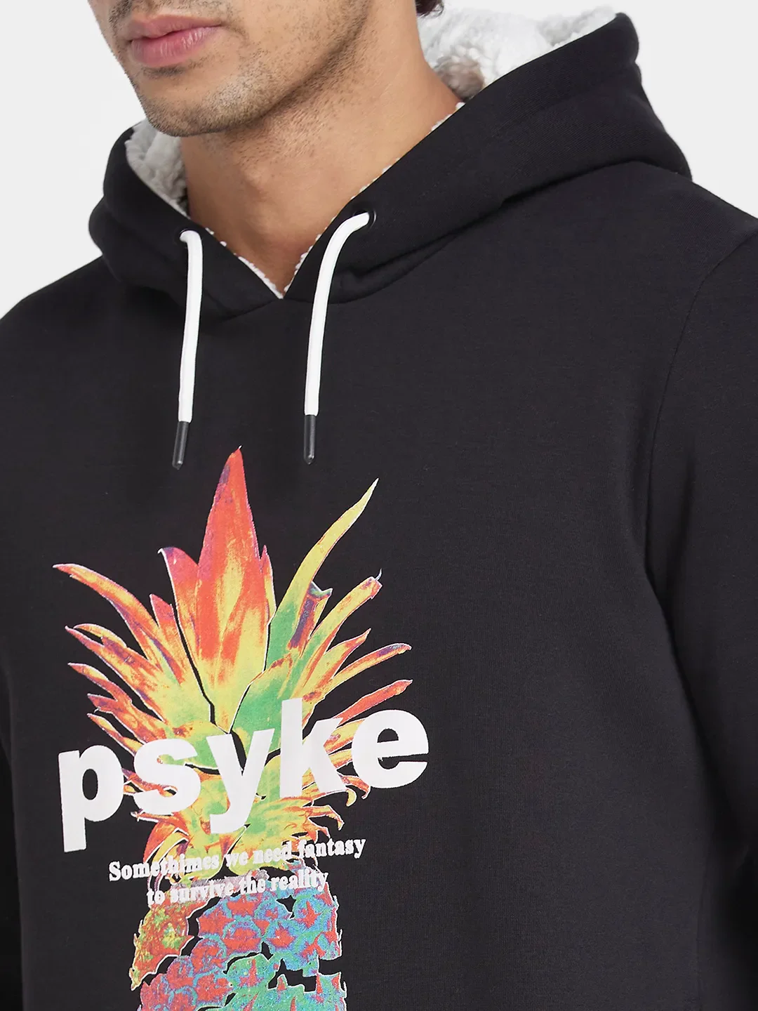 Navy Regular Fit Men's Hoodie by Being Human Clothing - Image 5