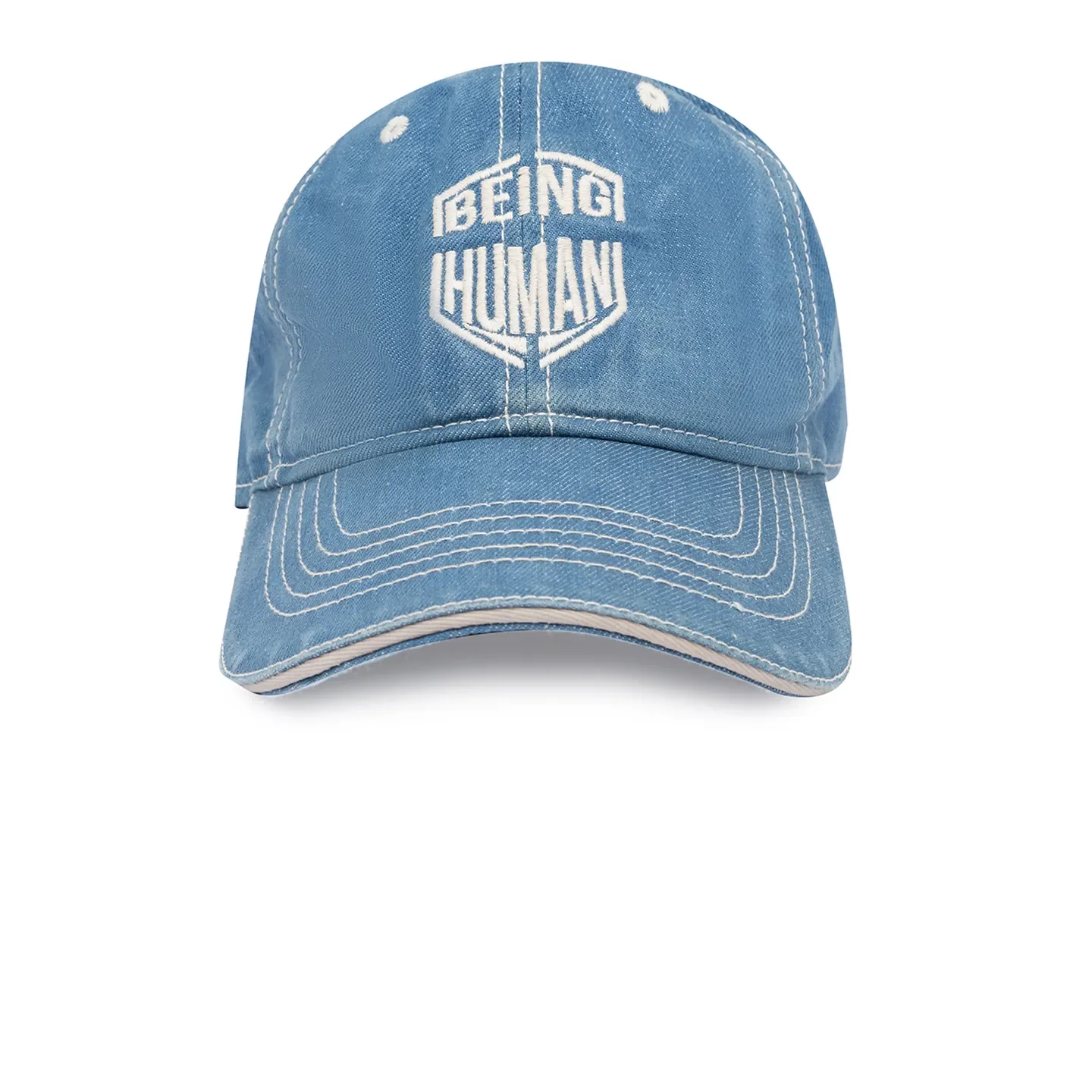Indigo Cotton Unisex Cap by Being Human Clothing - Image 2