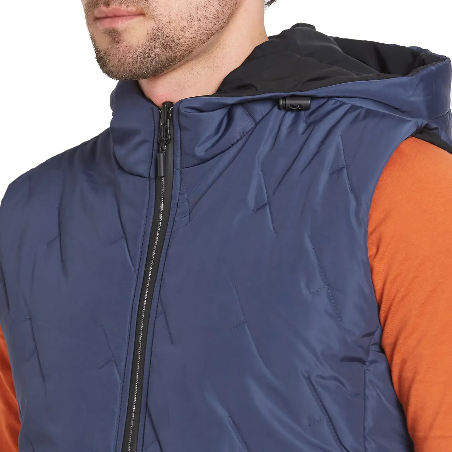 Blue Regular Fit Men's Jacket by Being Human Clothing - Image 4