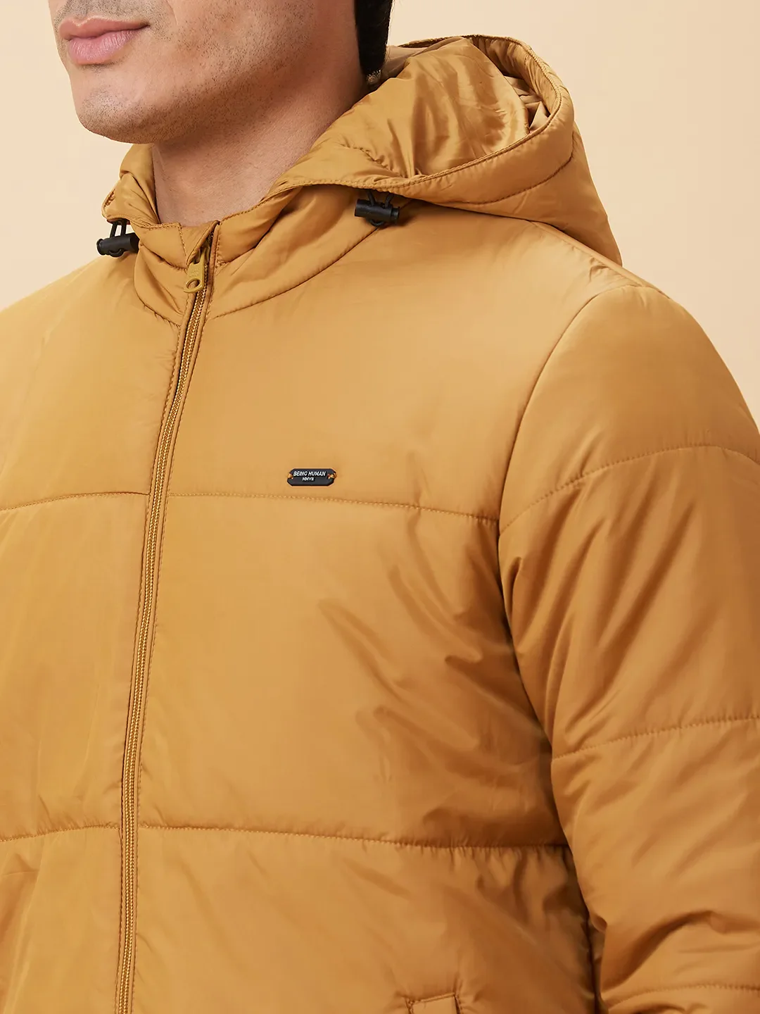 Yellow Regular Fit Long Sleeves Men's Jacket by Being Human Clothing - Image 4