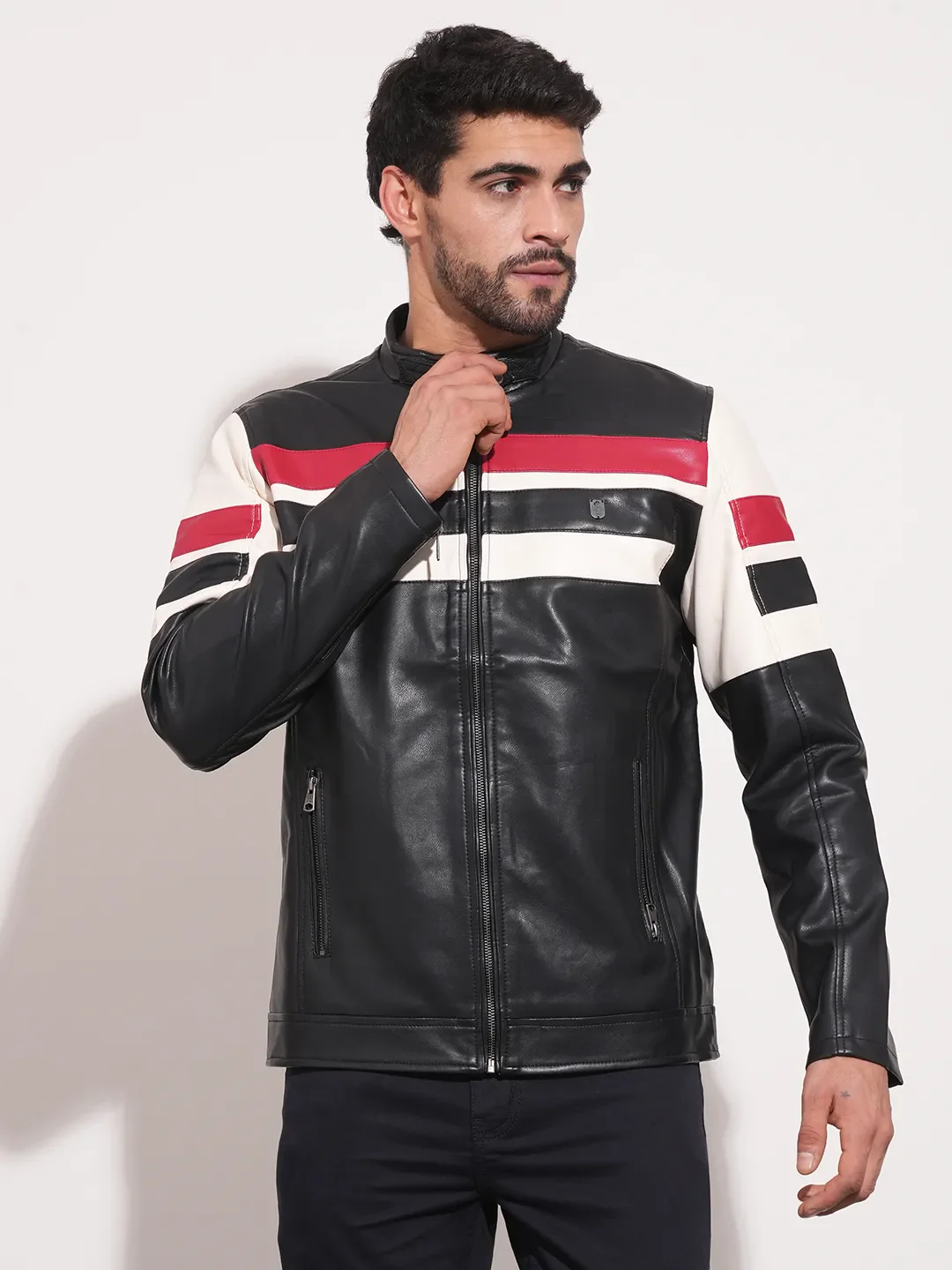 Blue Regular Fit Long Sleeves Men's Jacket by Being Human Clothing
