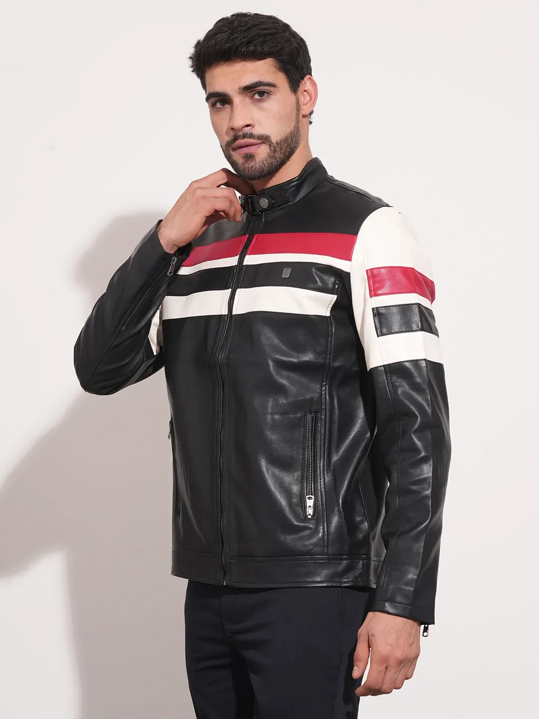Blue Regular Fit Long Sleeves Men's Jacket by Being Human Clothing - Image 2