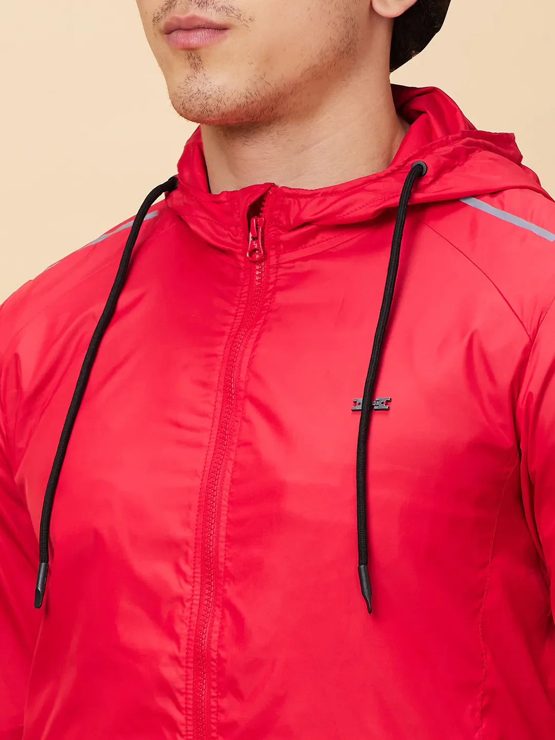 Red Regular Fit Long Sleeves Men's Jacket by Being Human Clothing - Image 5