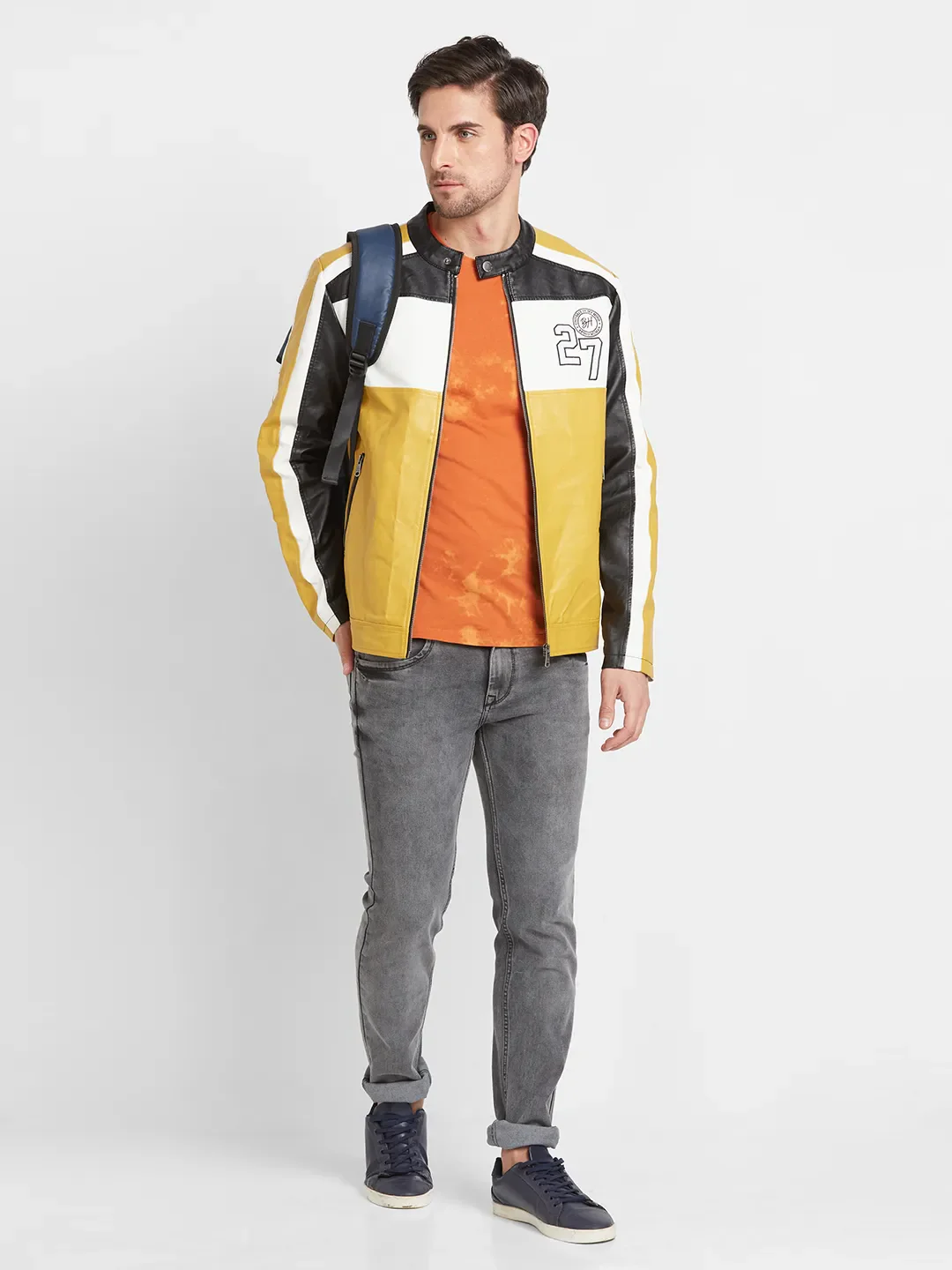Yellow Regular Fit Long Sleeves Men's Jacket by Being Human Clothing - Image 6