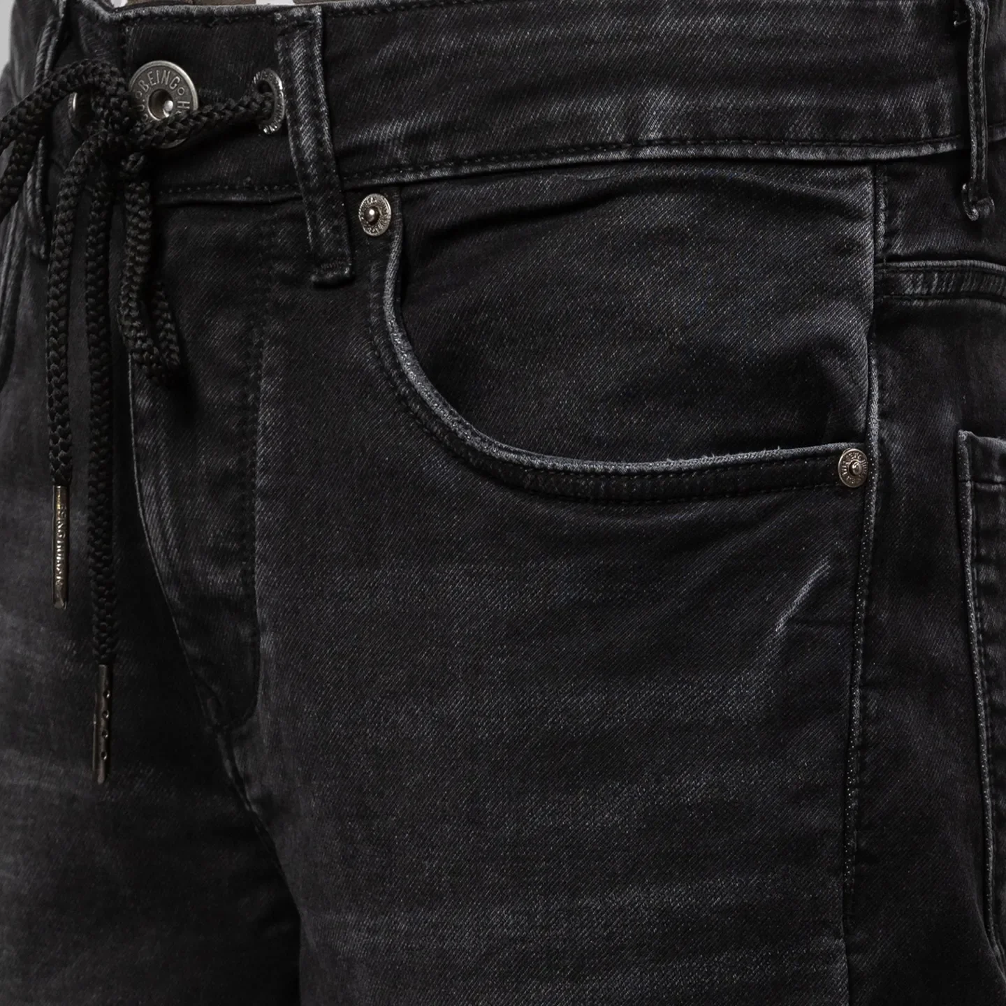 Black Jogger Fit Men's Denims by Being Human Clothing - Image 5