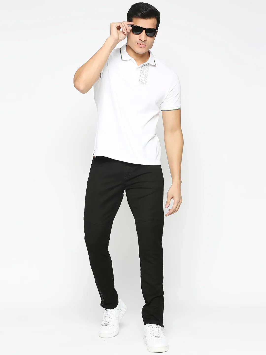 Black Jogger Fit Men's Denims by Being Human Clothing - Image 6