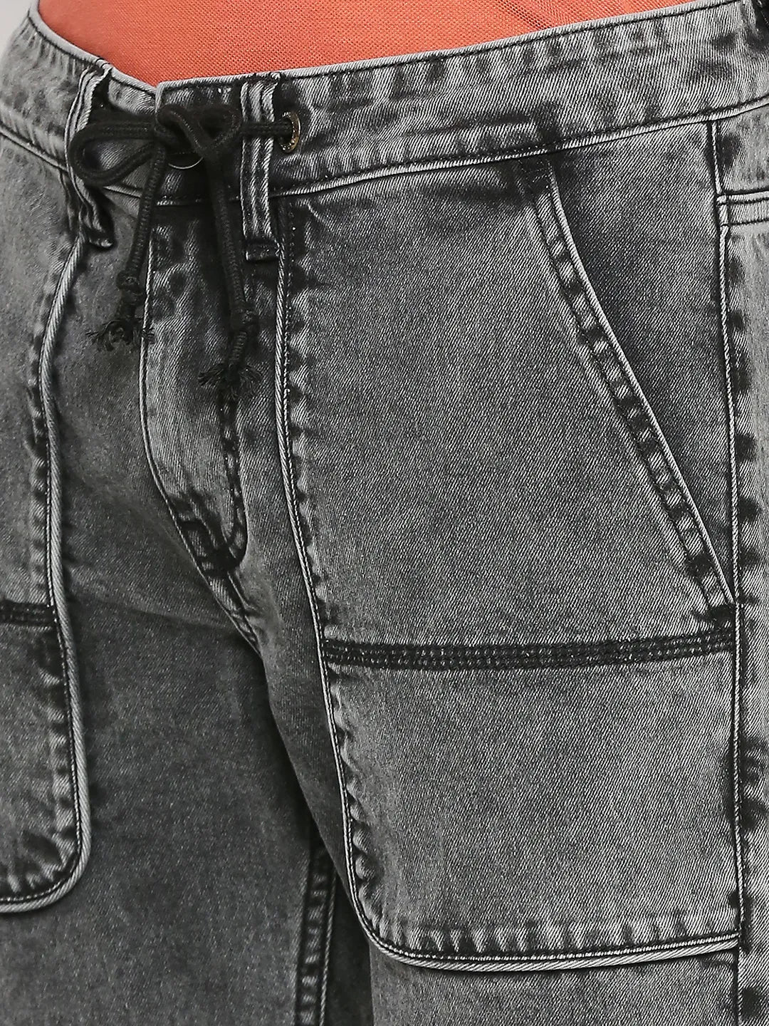 Black Jogger Fit Men's Denims by Being Human Clothing - Image 5