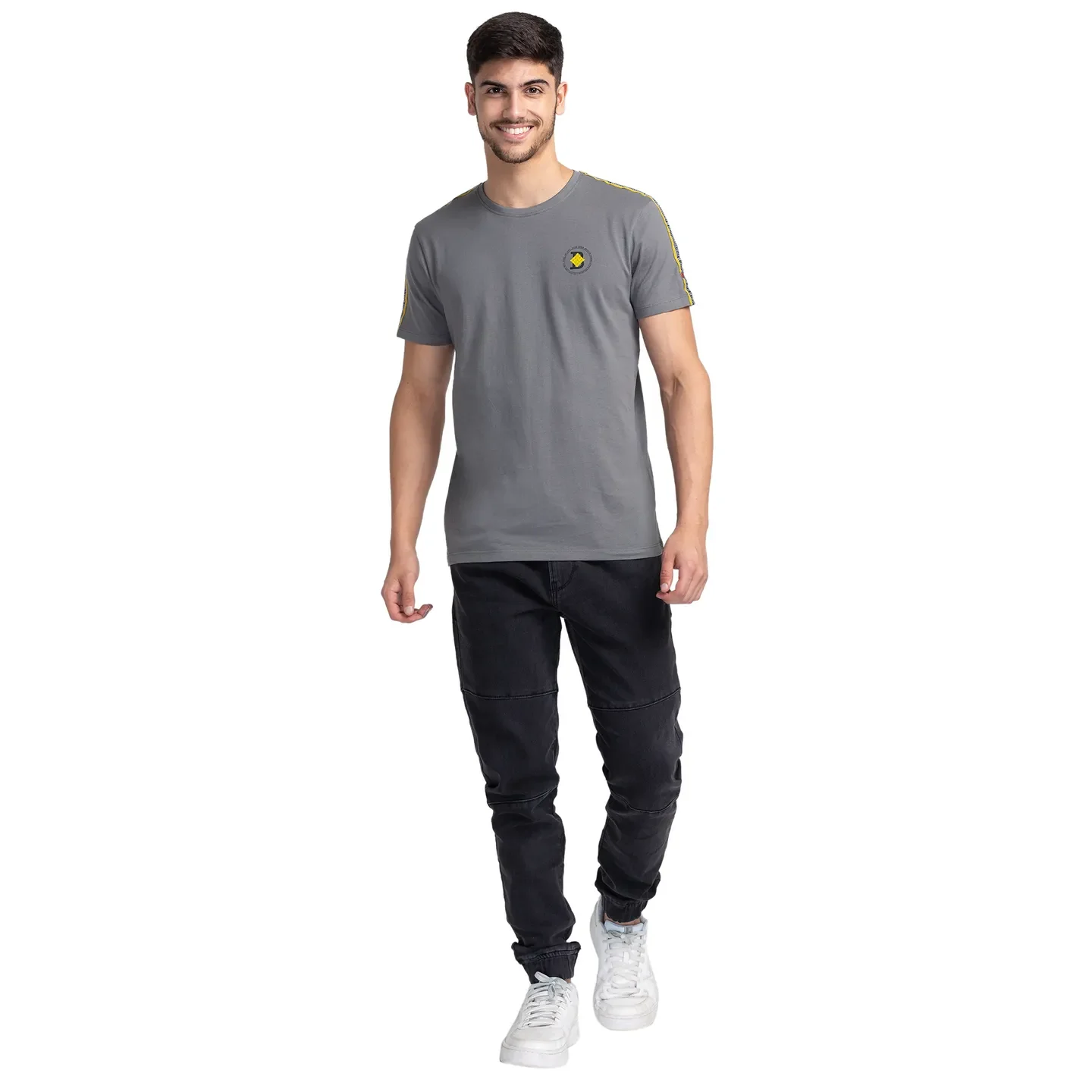 Black Jogger Fit Men's Denims by Being Human Clothing - Image 2
