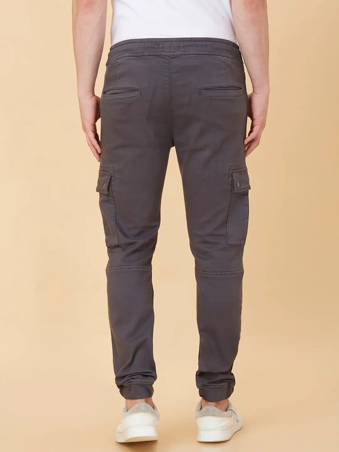 Grey Jogger fit Men's Joggers by Being Human Clothing - Image 3
