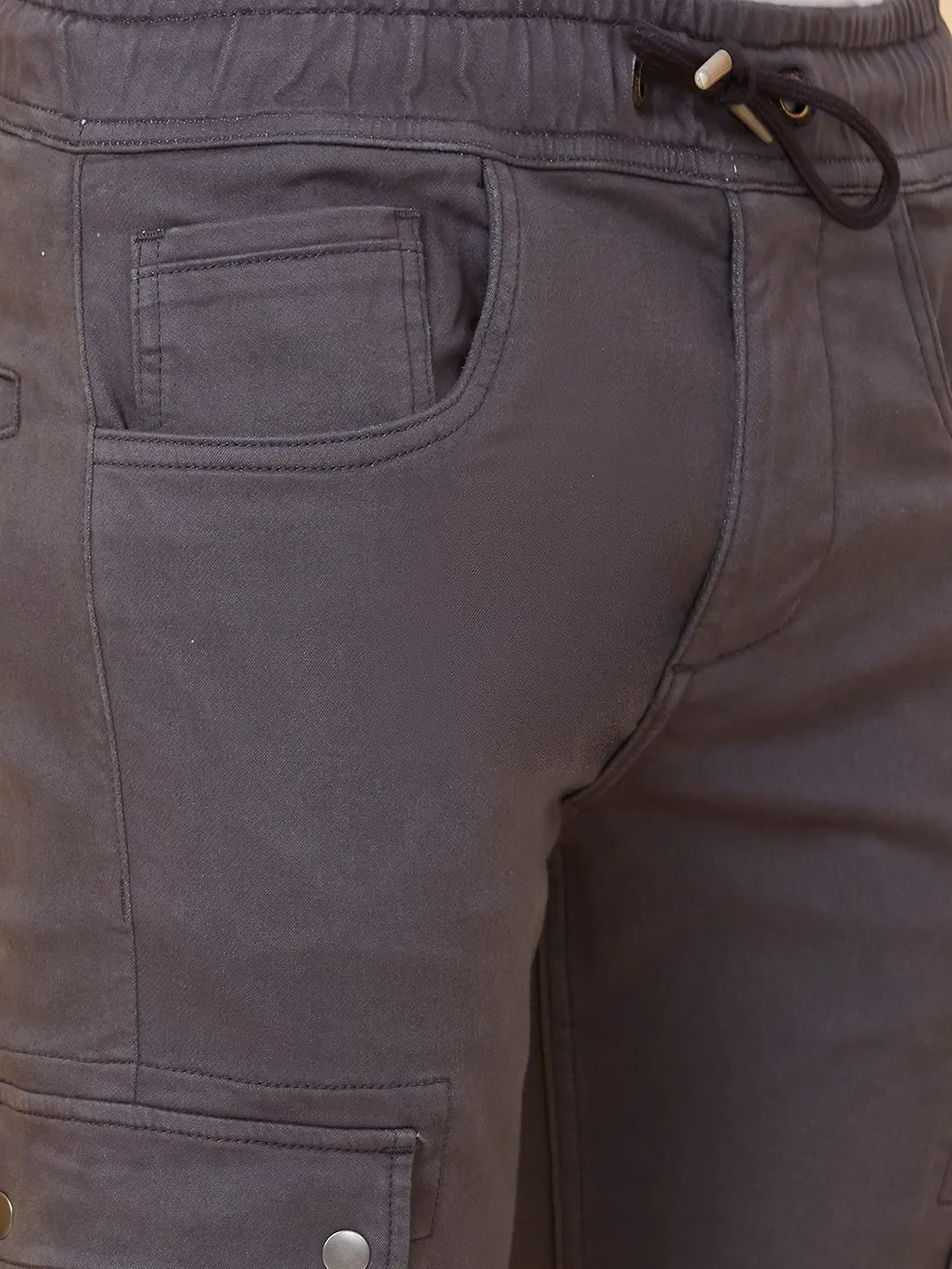 Grey Jogger fit Men's Joggers by Being Human Clothing - Image 5