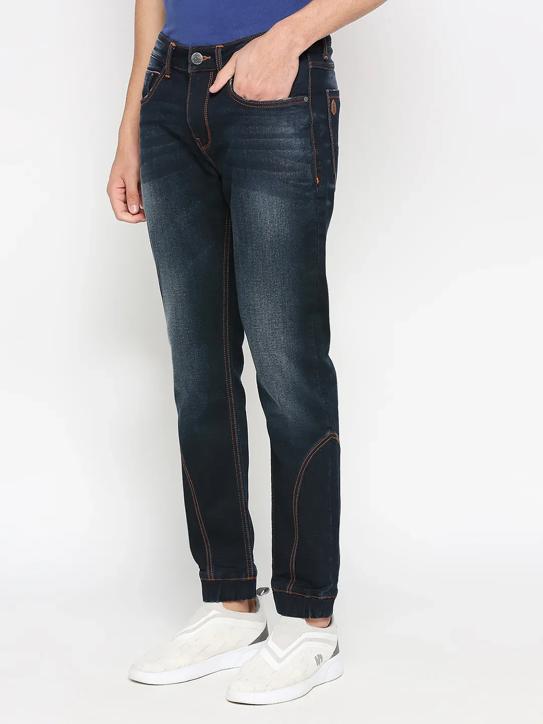 Blue Jogger Fit Men's Denims by Being Human Clothing - Image 2